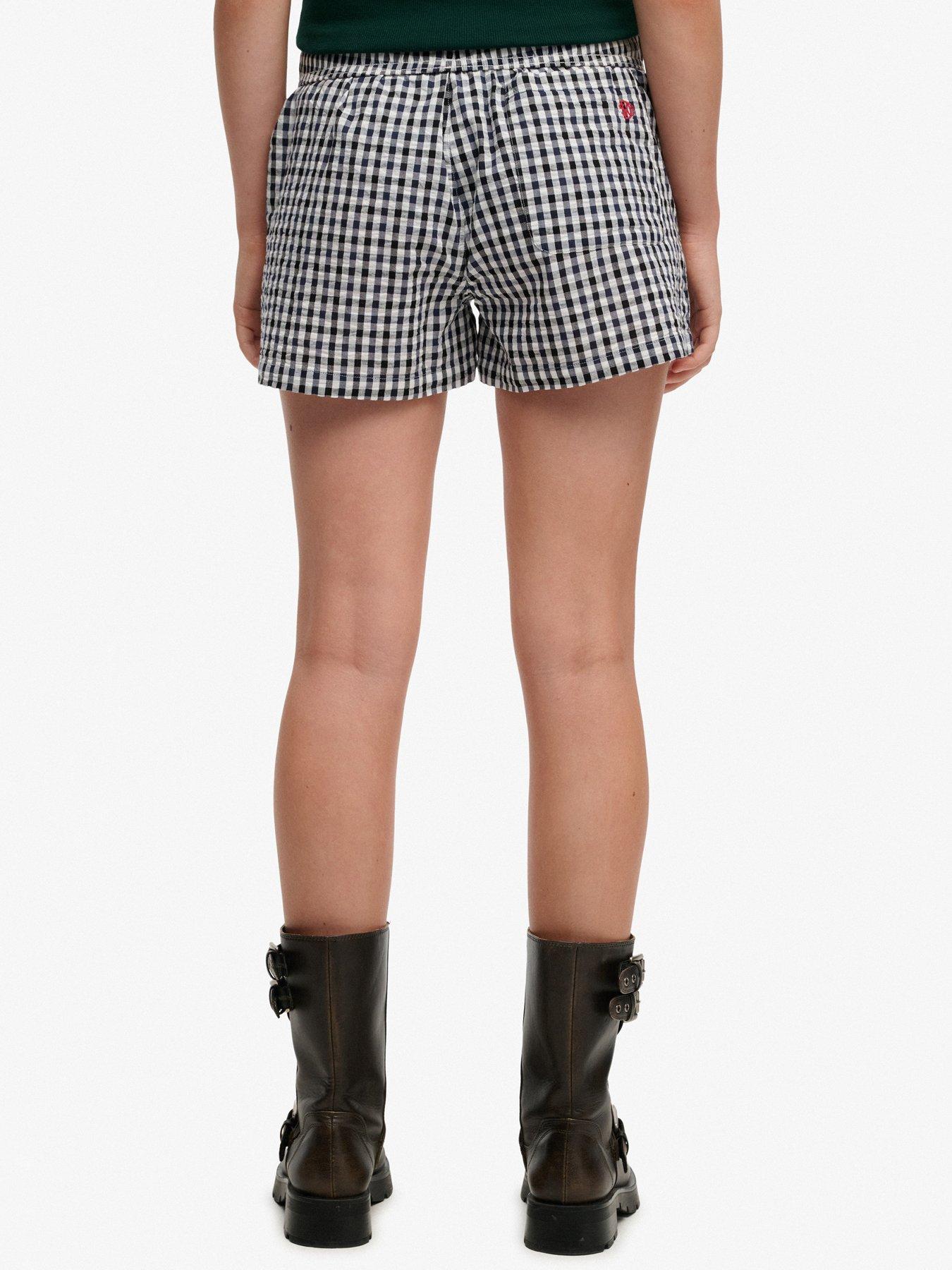 Image 2 of 6 of Superdry Cotton Stripe Elastic Short - Blue