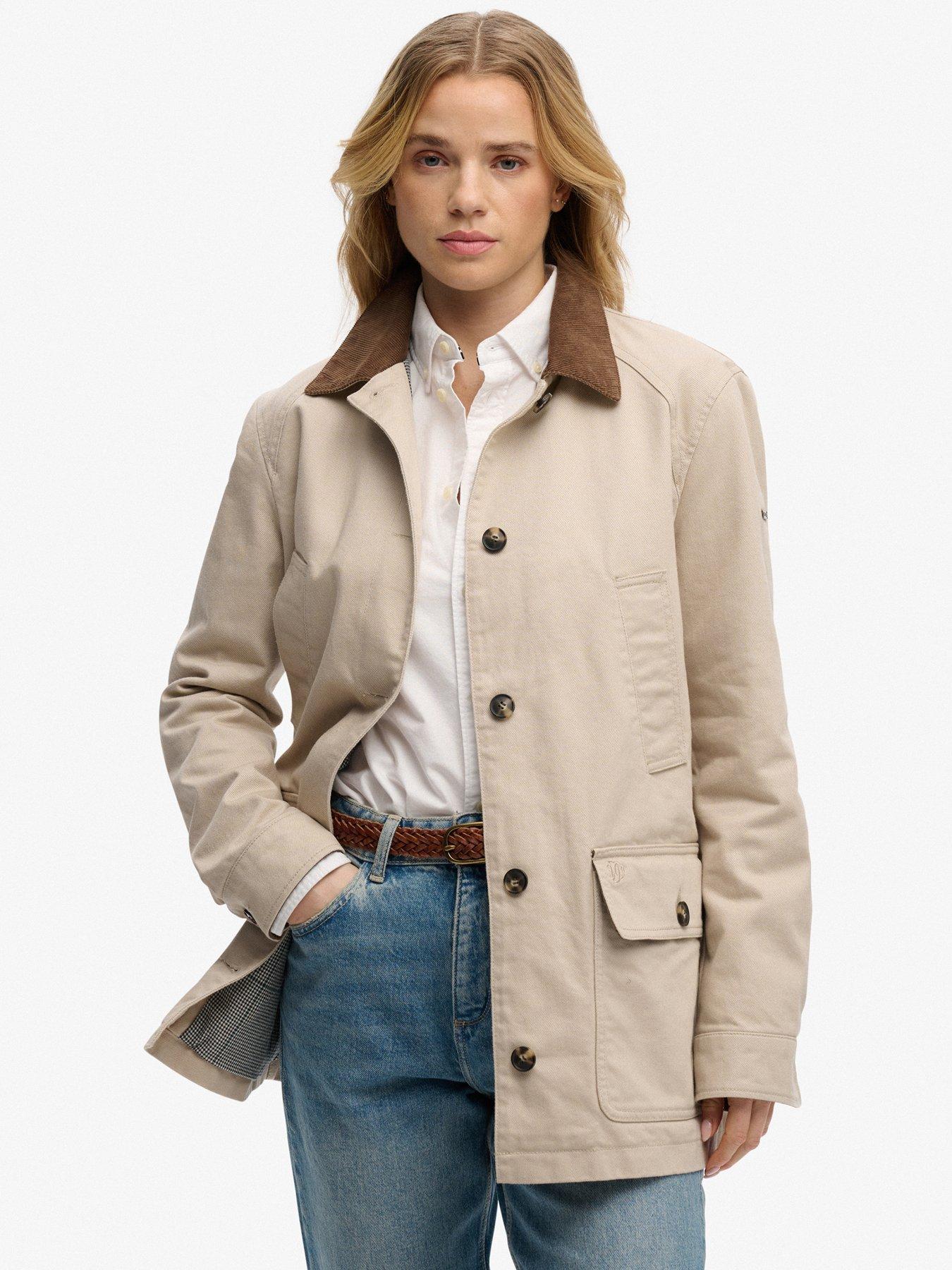 Superdry Estate Cotton Barn Jacket - Beige