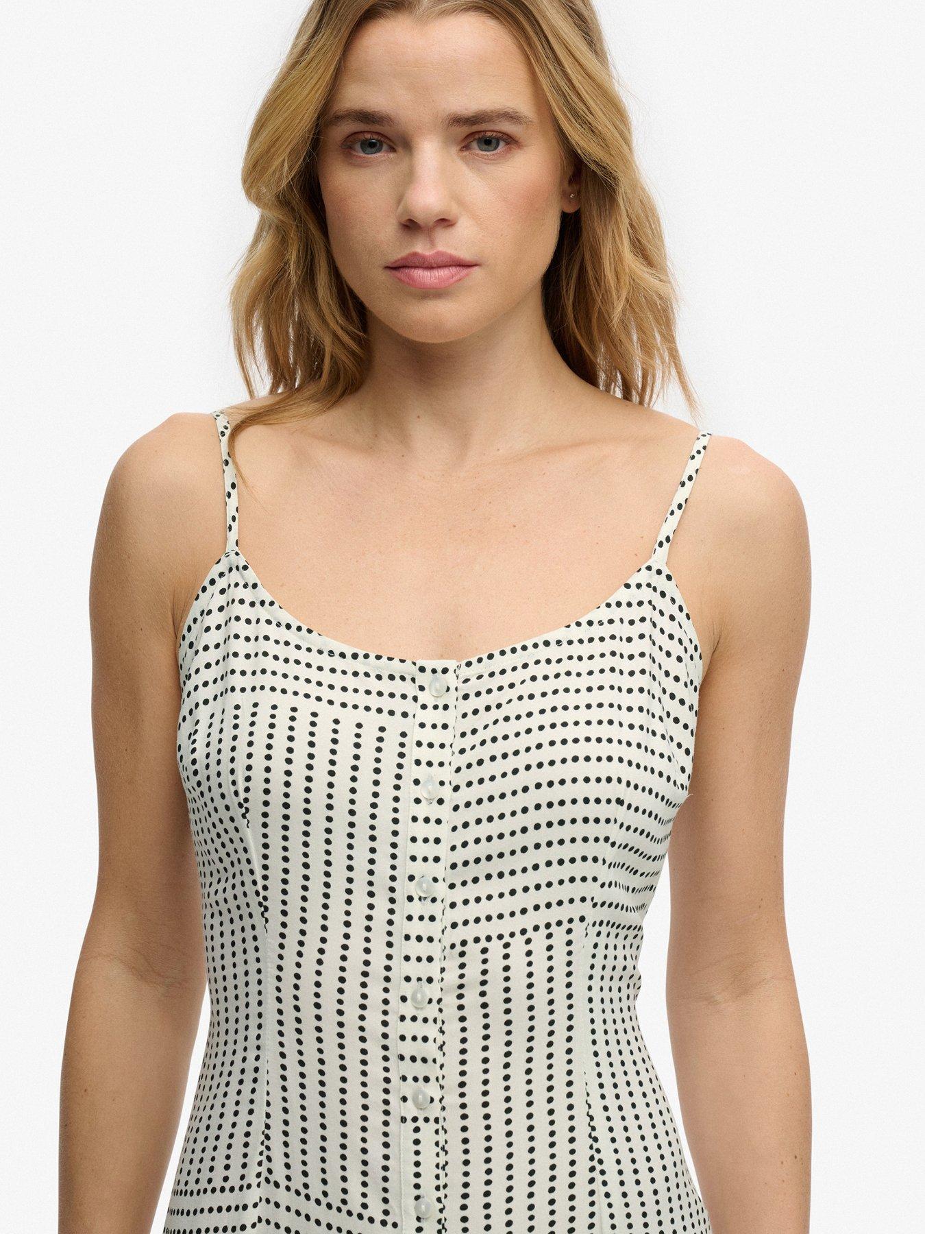 superdry-print-button-down-cami-midi-dress-whiteoutfit