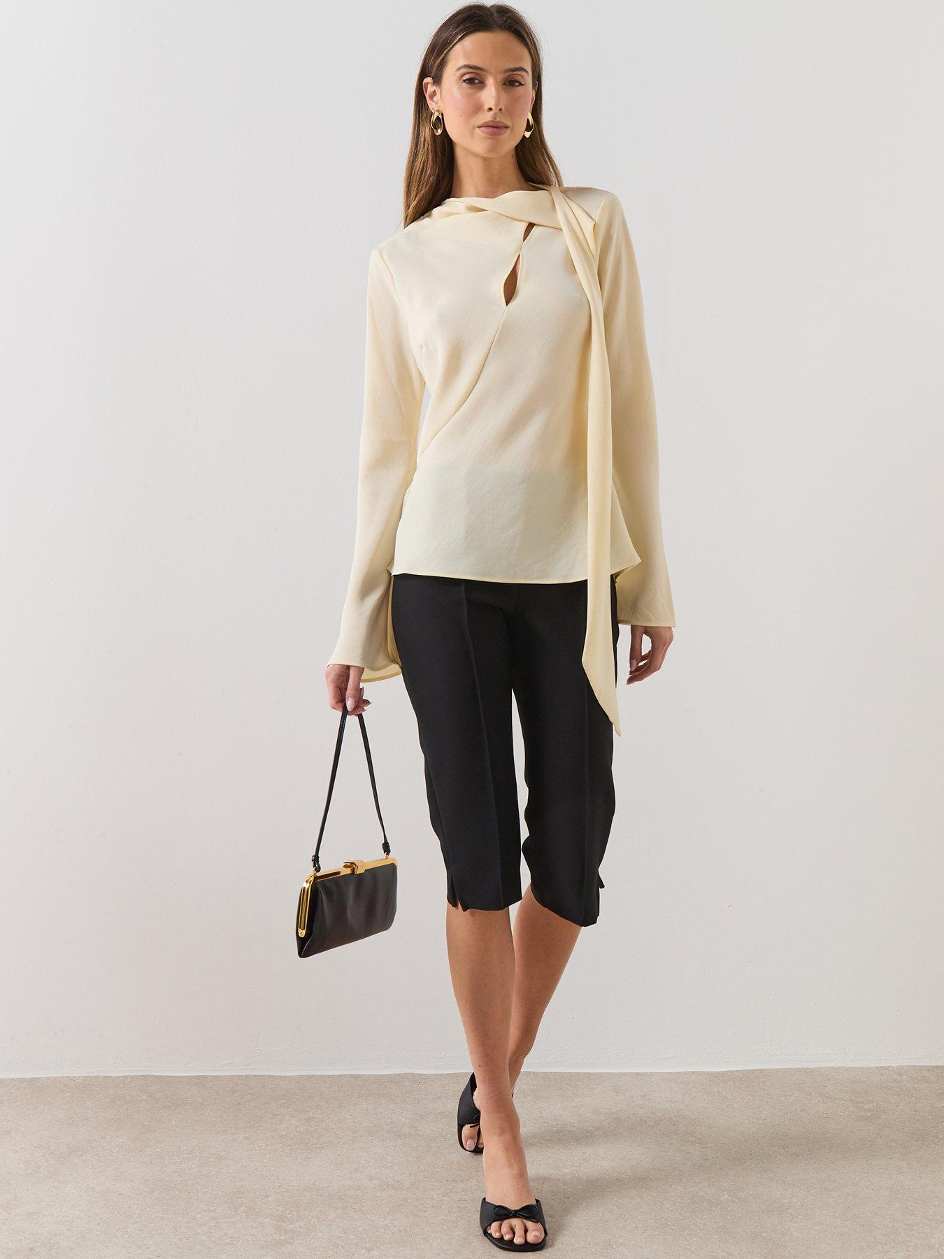 mango-neni-blouse-with-scarf-slits-beigedetail
