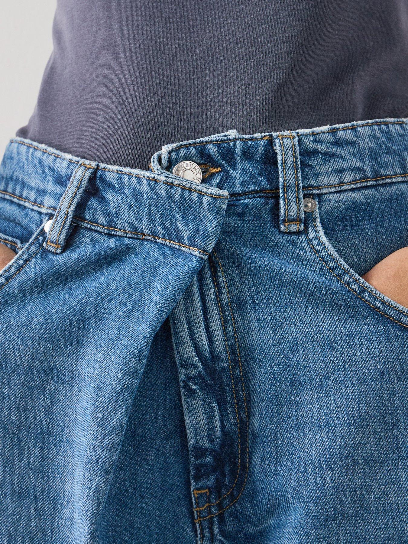 Image 4 of 6 of Mango Mid-rise Balloon Jeans - Blue