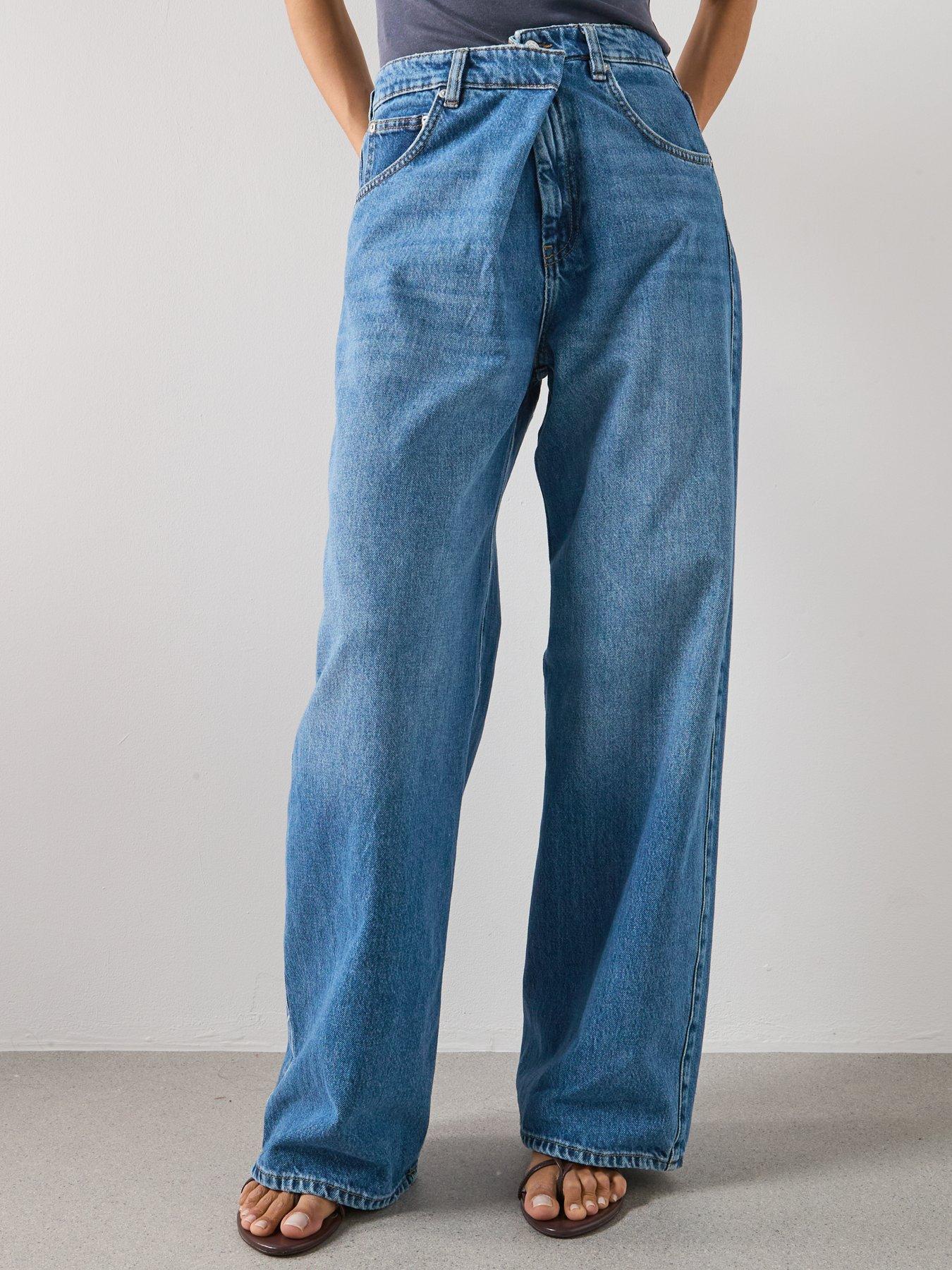Image 5 of 6 of Mango Mid-rise Balloon Jeans - Blue