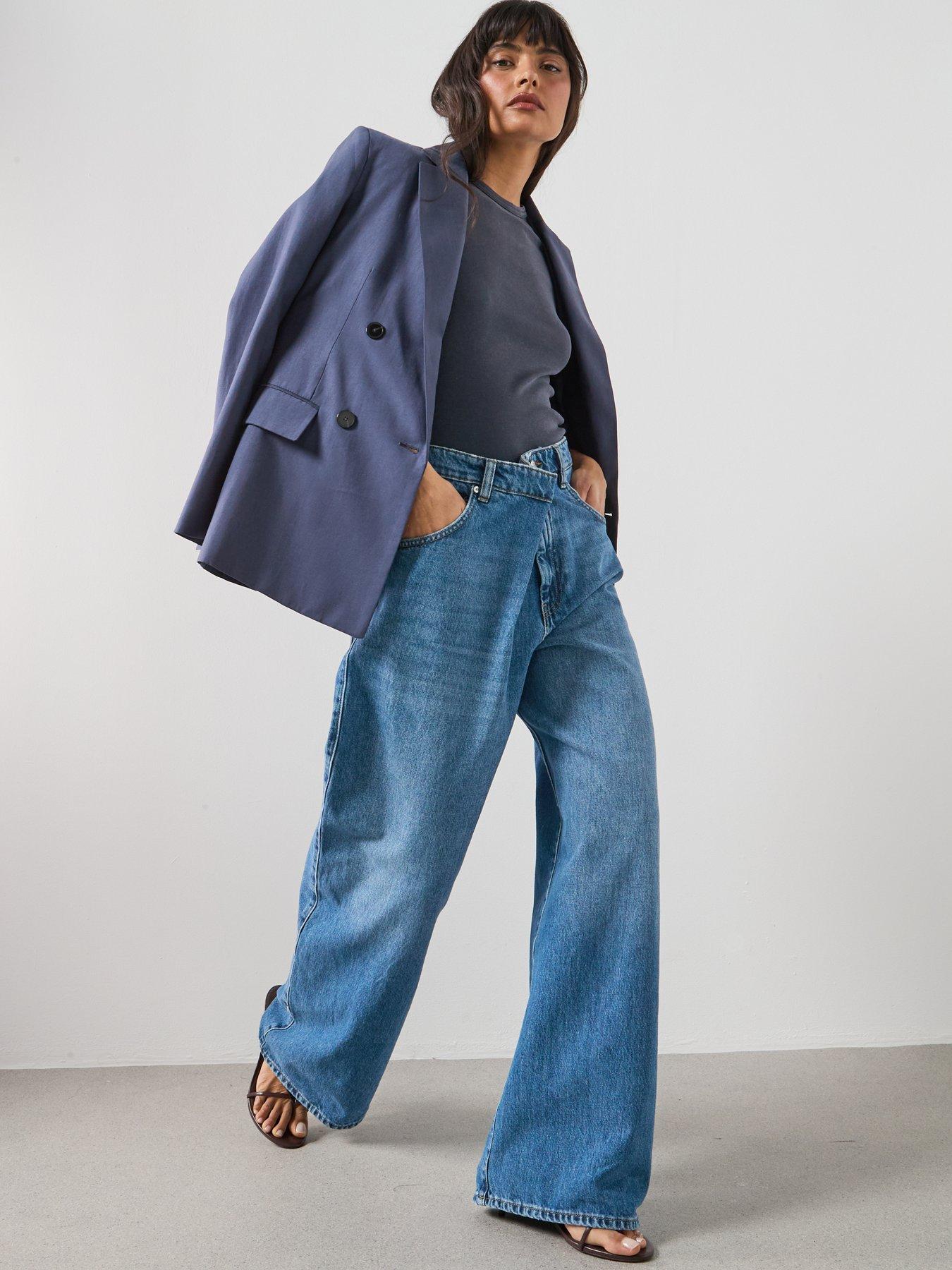Image 6 of 6 of Mango Mid-rise Balloon Jeans - Blue