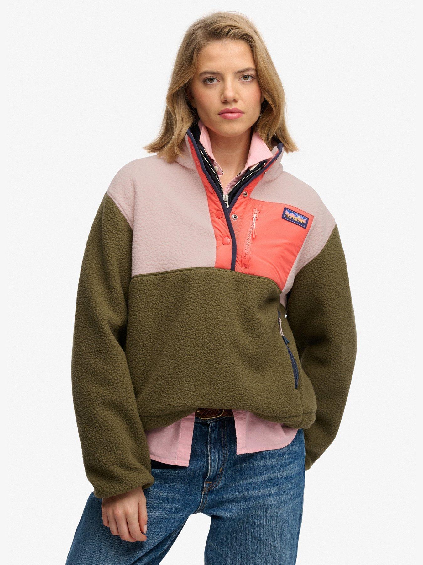 superdry-colour-block-fleece-pull-over-green