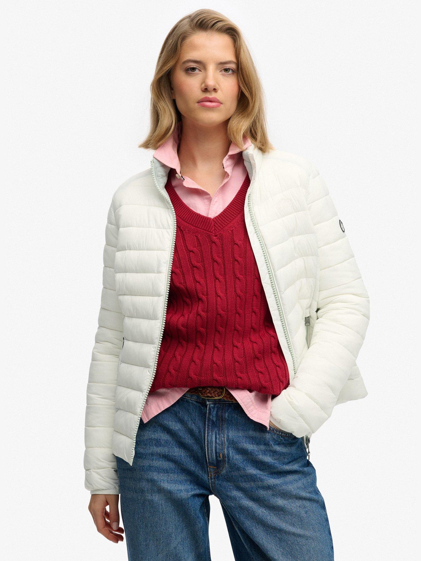 Image 1 of 7 of Superdry Fuji Lite Padded Jacket - White