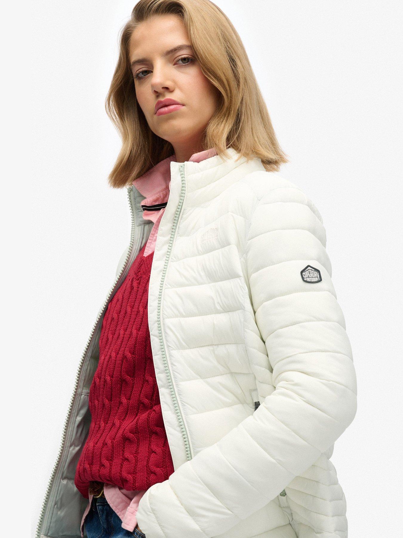 Image 6 of 7 of Superdry Fuji Lite Padded Jacket - White