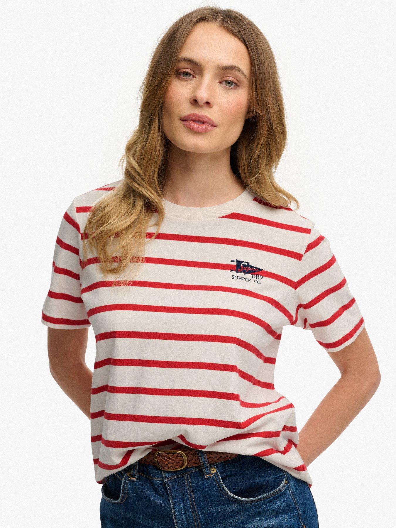 superdry-heritage-hamptons-stripe-t-shirt-redfront