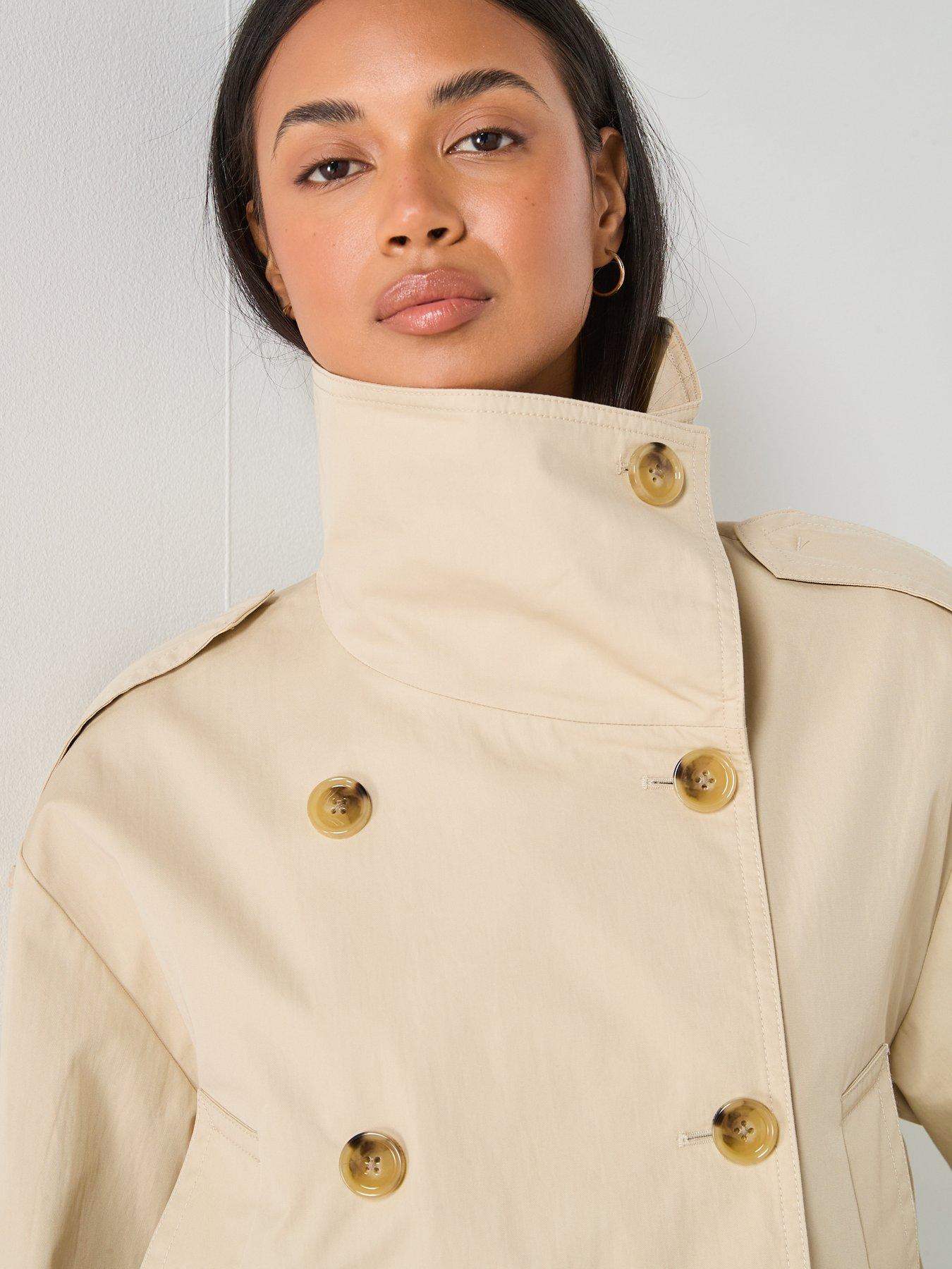 mango-double-breasted-cropped-trench-coat-beigeoutfit
