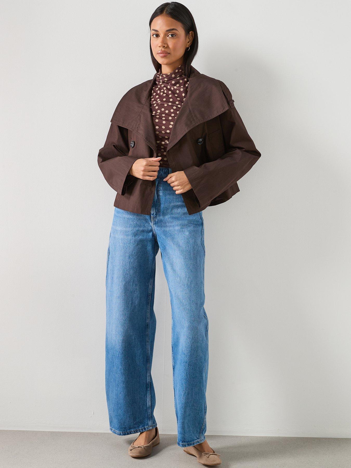 mango-double-breasted-cropped-trench-coat-brownback