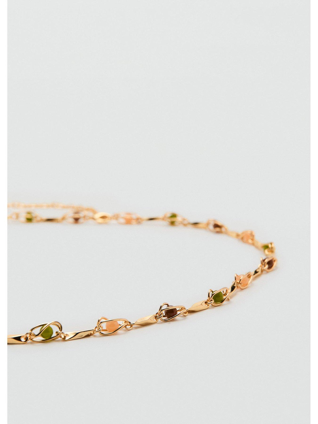 Image 2 of 4 of Mango Beaded Chain Belt - Gold