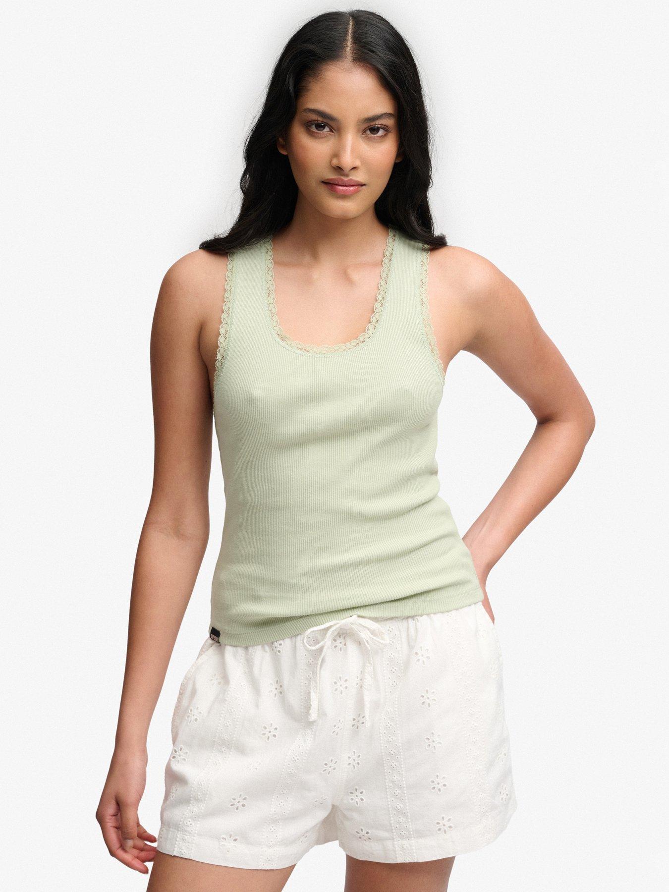 Superdry Vintage Lace Trim Vest