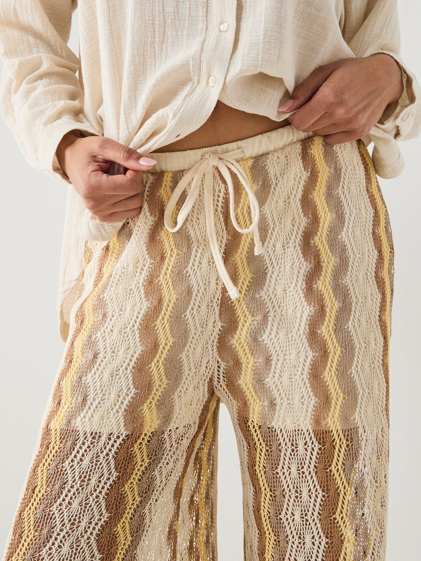 Image 4 of 5 of Vero Moda Vmteresa Hw Wide Leg Pants Jrs Ga - Grey