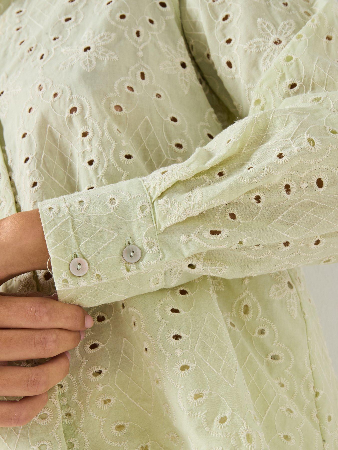 Image 5 of 6 of Vero Moda Vmhay Long Sleeve Shirt Wvn - Green