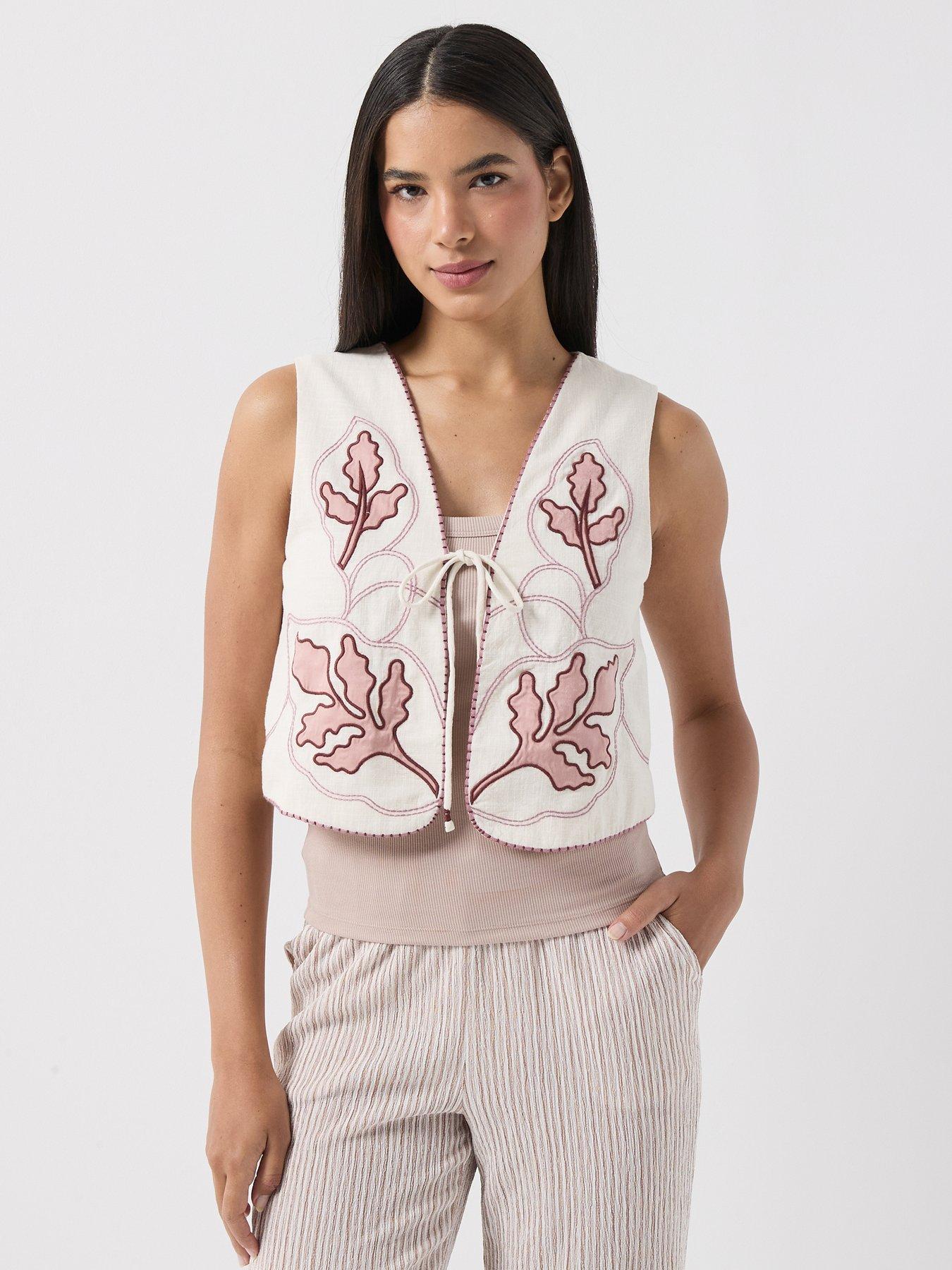 Vero Moda Jamila Embroidered Waistcoat