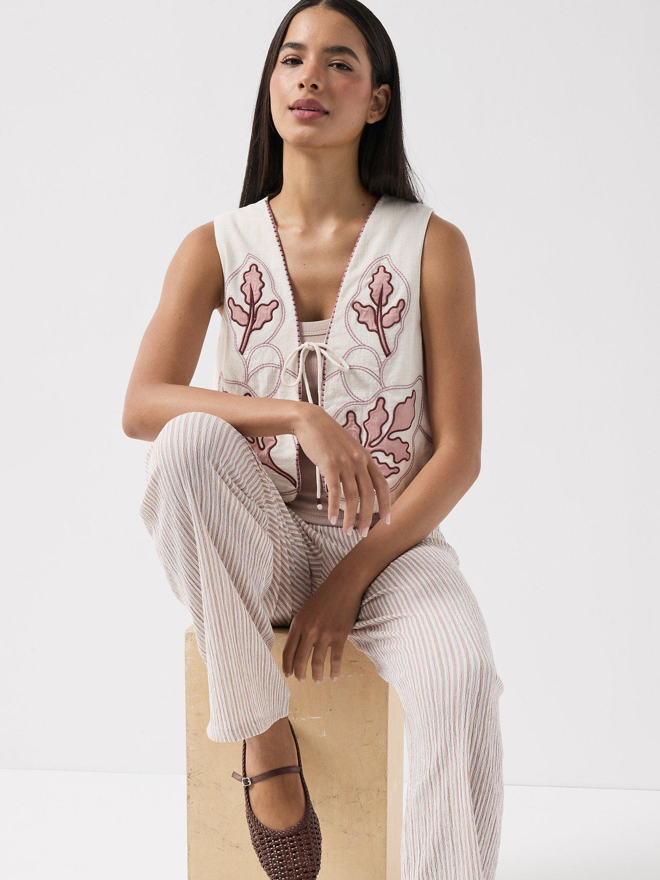 Image 6 of 6 of Vero Moda Jamila Embroidered Waistcoat