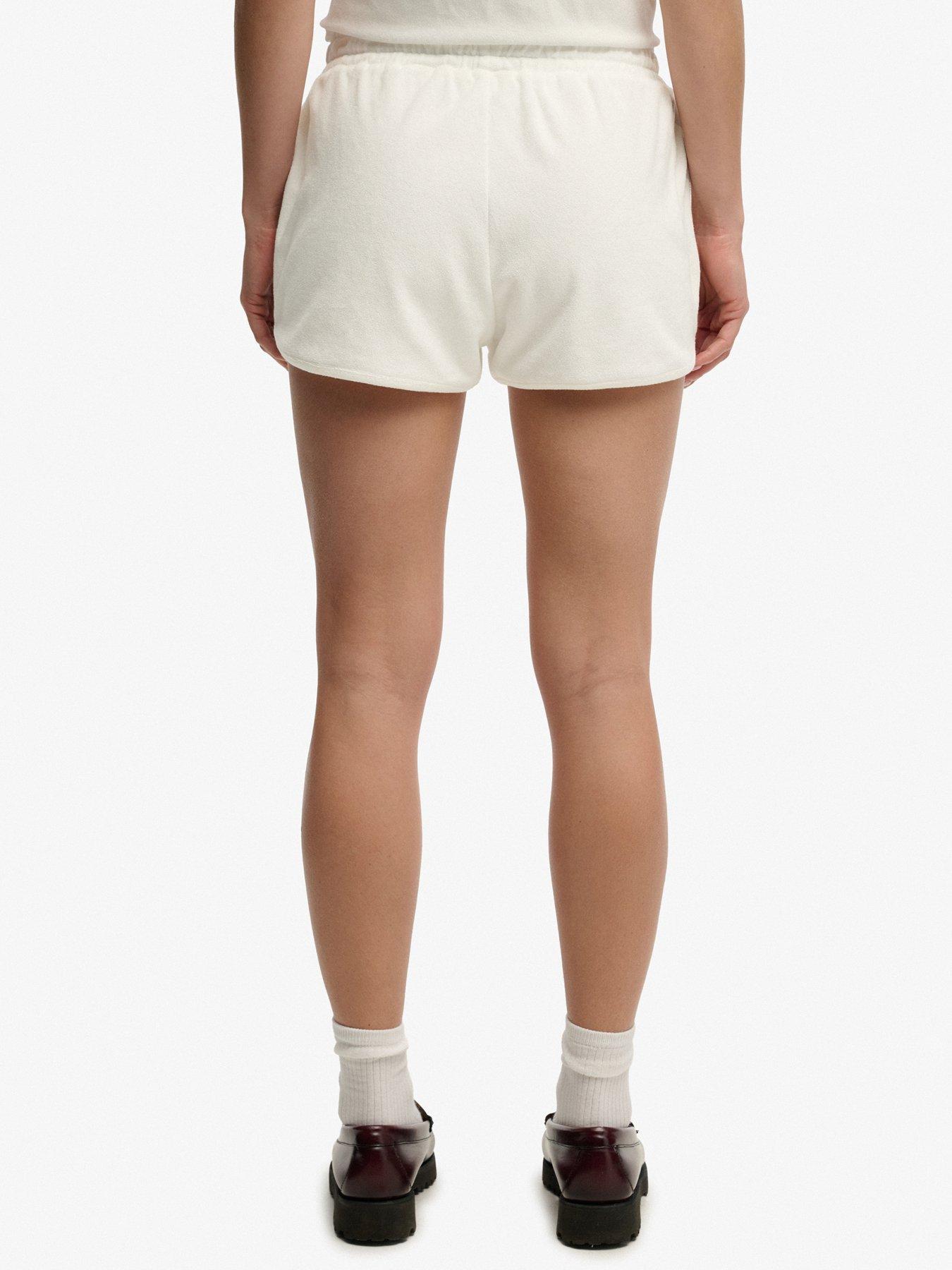 Image 2 of 7 of Superdry Heritage Terry Shorts - Cream
