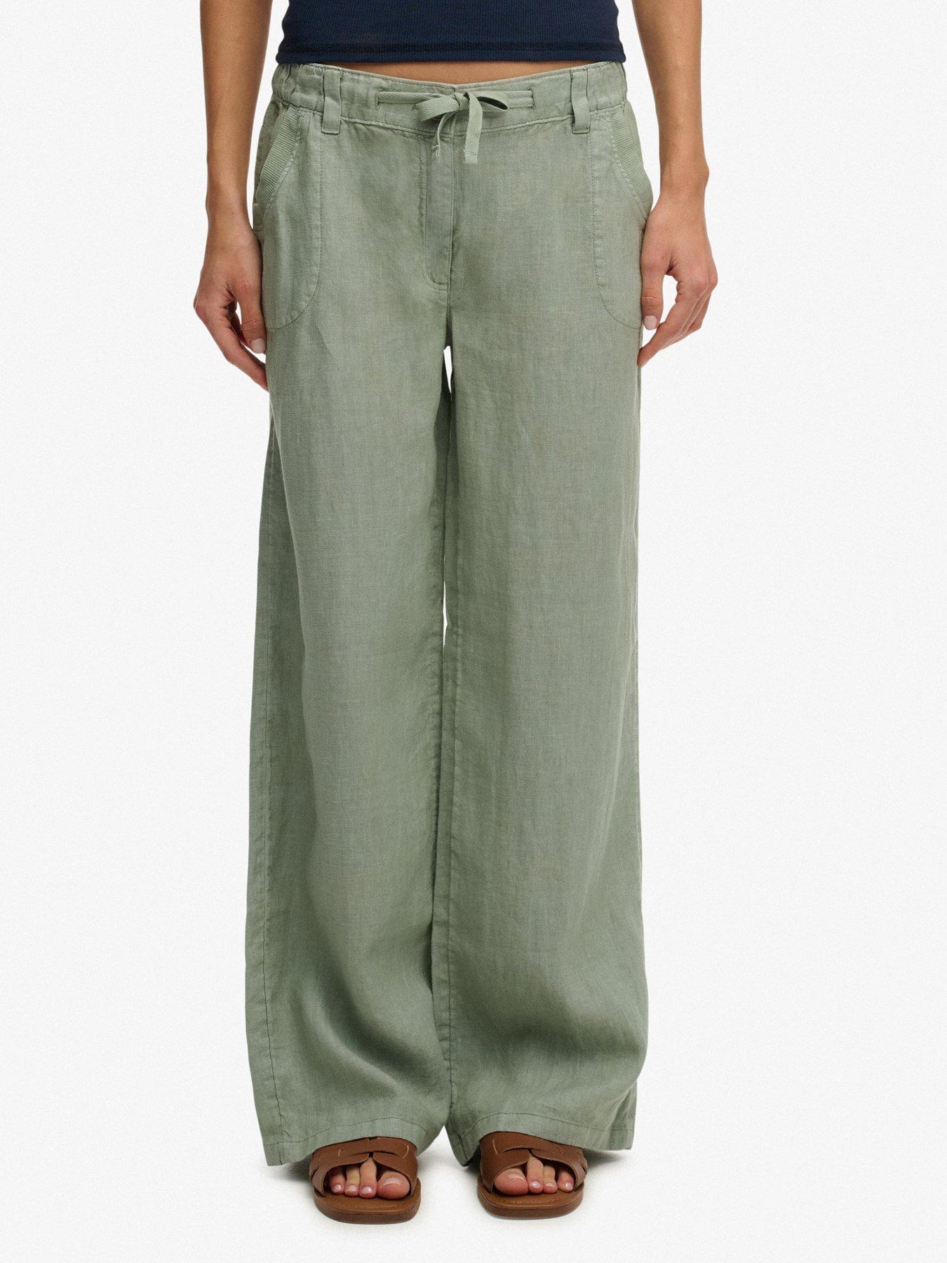 superdry-linen-low-rise-pant-greenfront