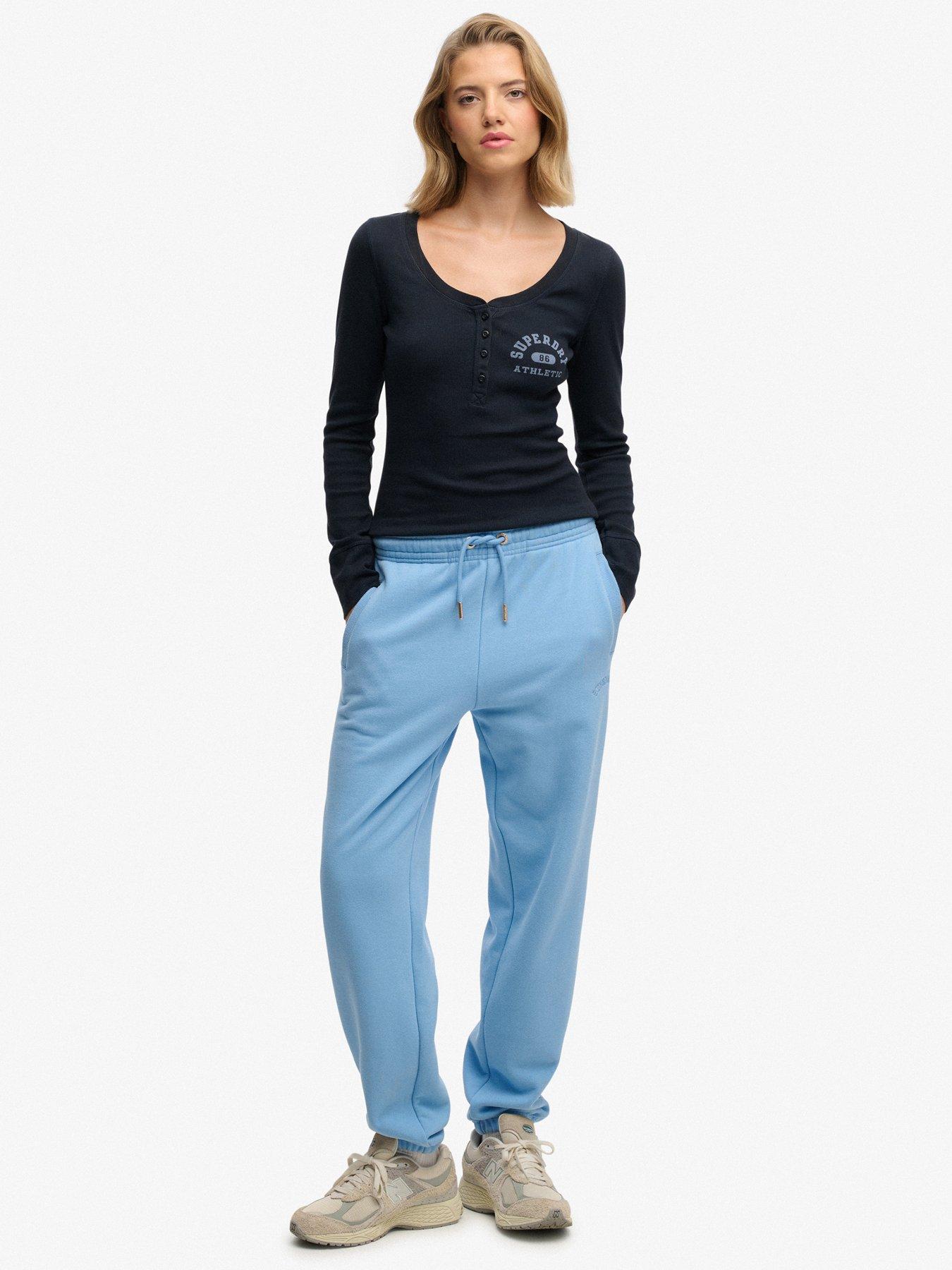 Image 3 of 6 of Superdry Athletic Button Down Long Sleeve Top - Blue