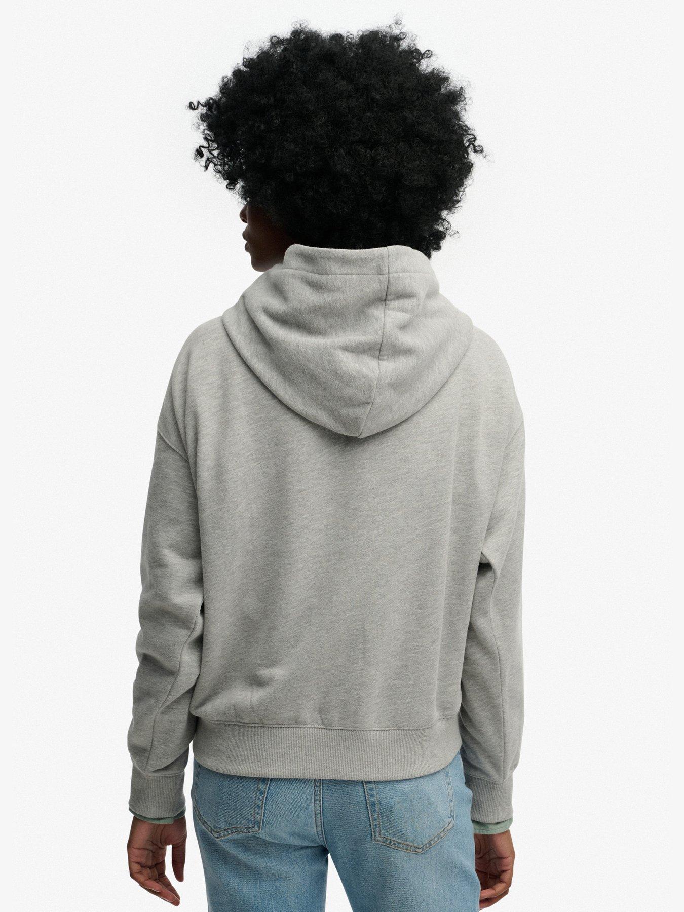 Image 2 of 5 of Superdry Athletic Essentials Relaxed Hoodie - Grey