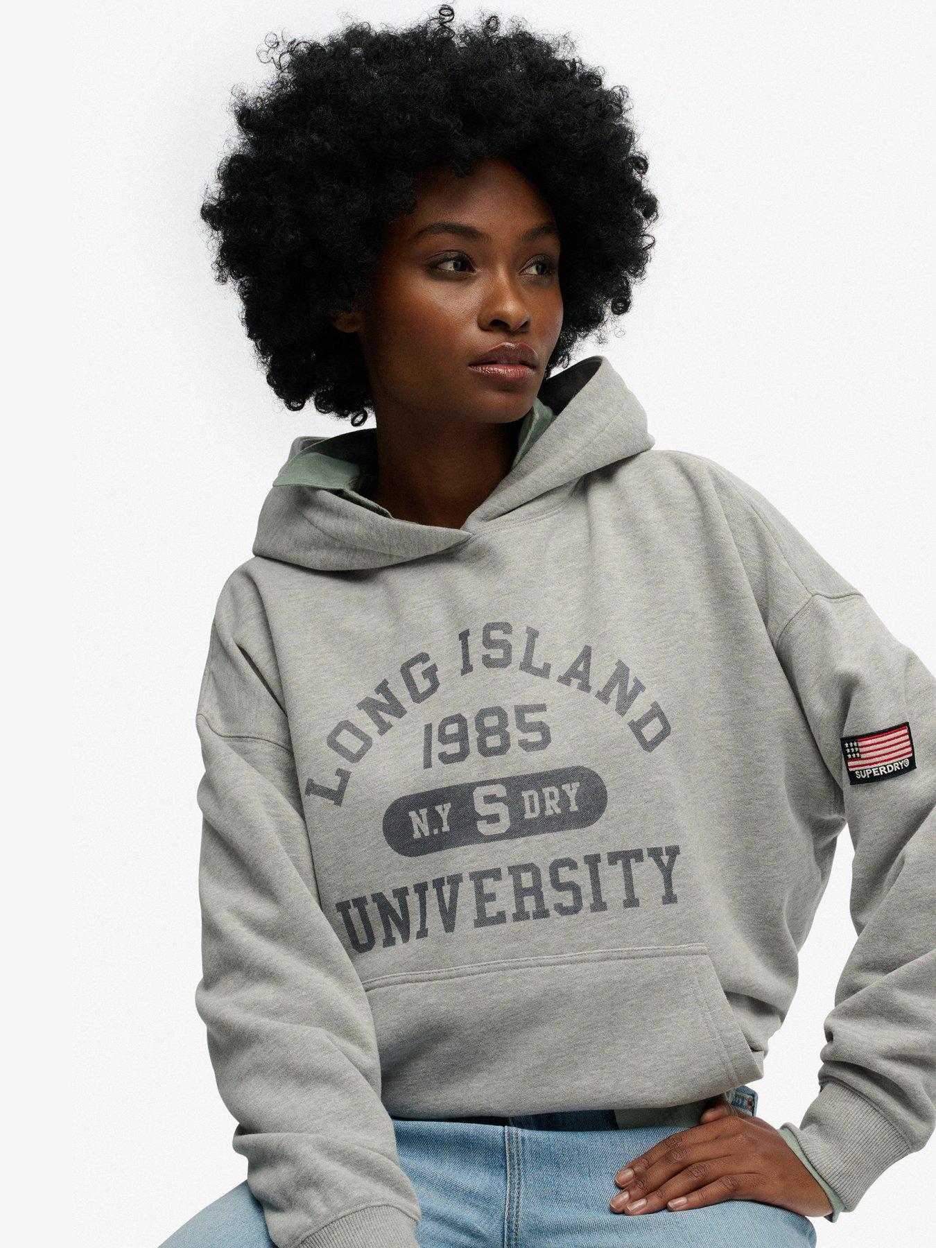 Image 5 of 5 of Superdry Athletic Essentials Relaxed Hoodie - Grey