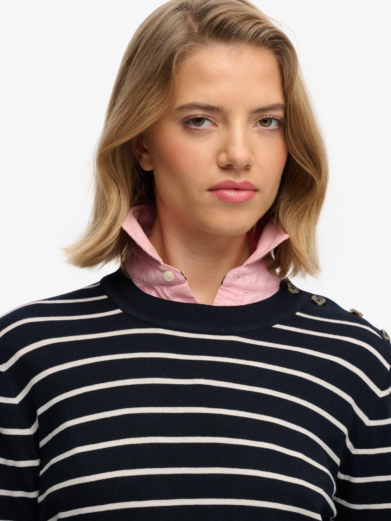 superdry-lightweight-essential-striped-jumper-blueoutfit