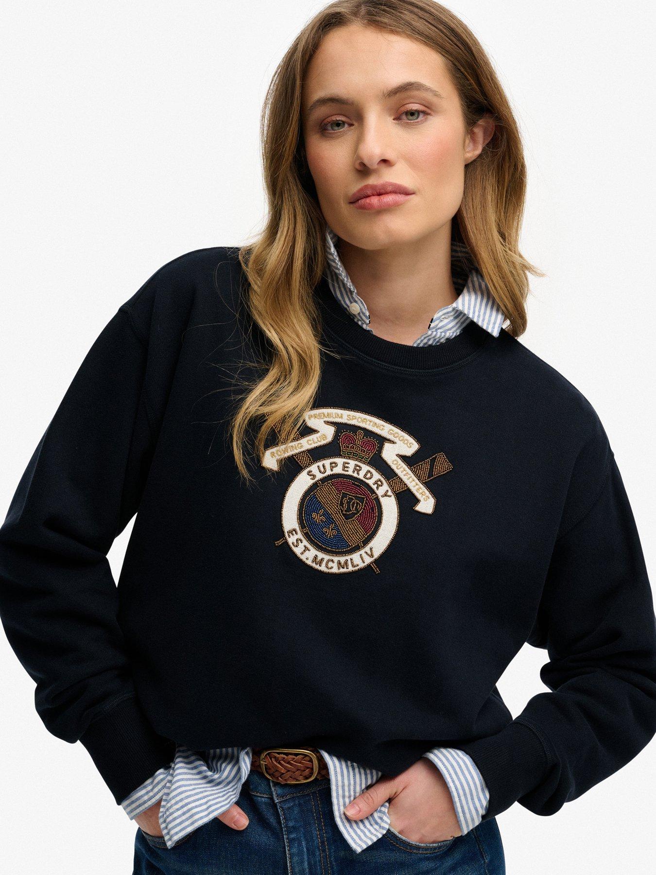 Image 1 of 6 of Superdry Crest Loose Crew