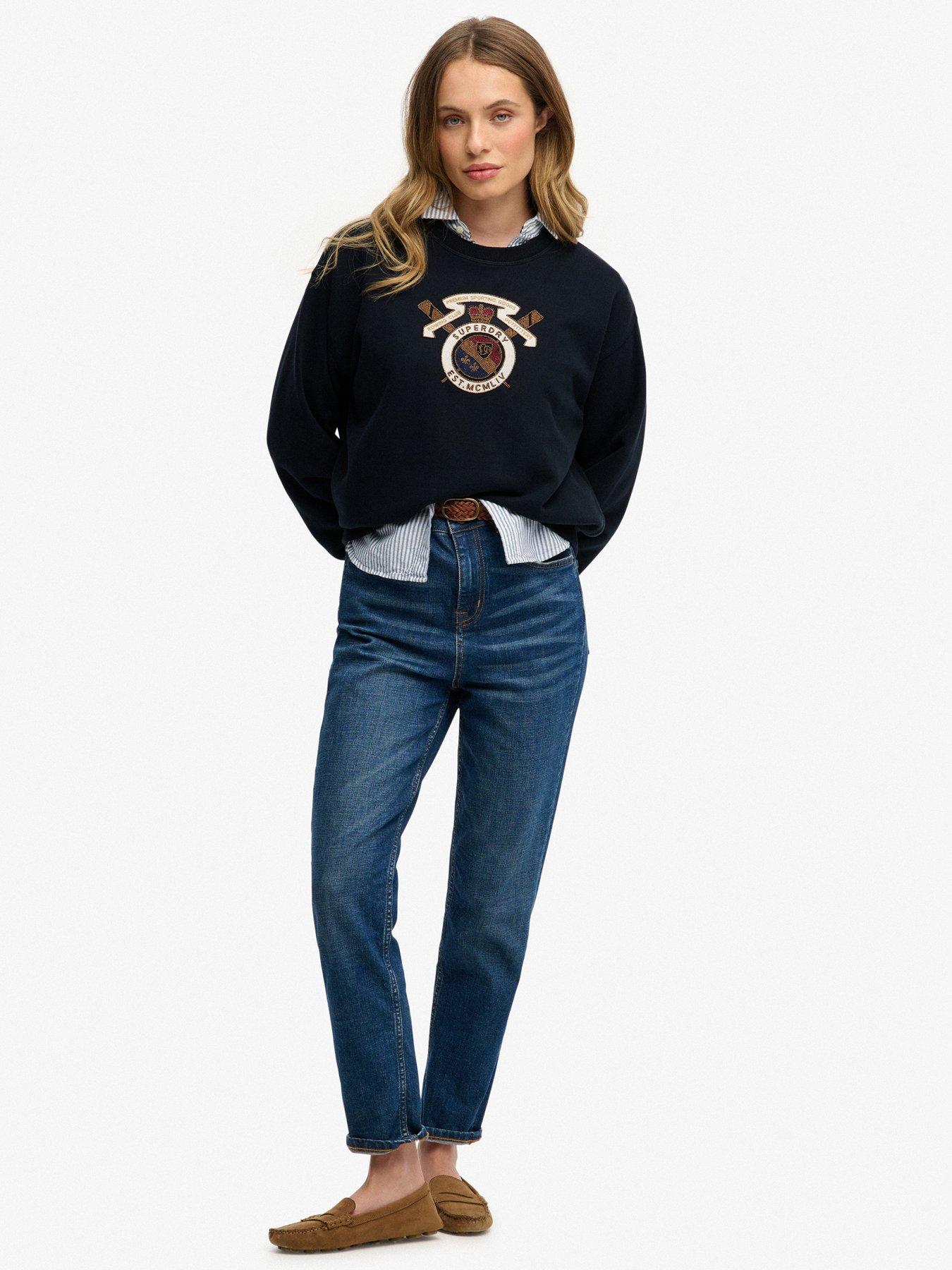 Image 3 of 6 of Superdry Crest Loose Crew