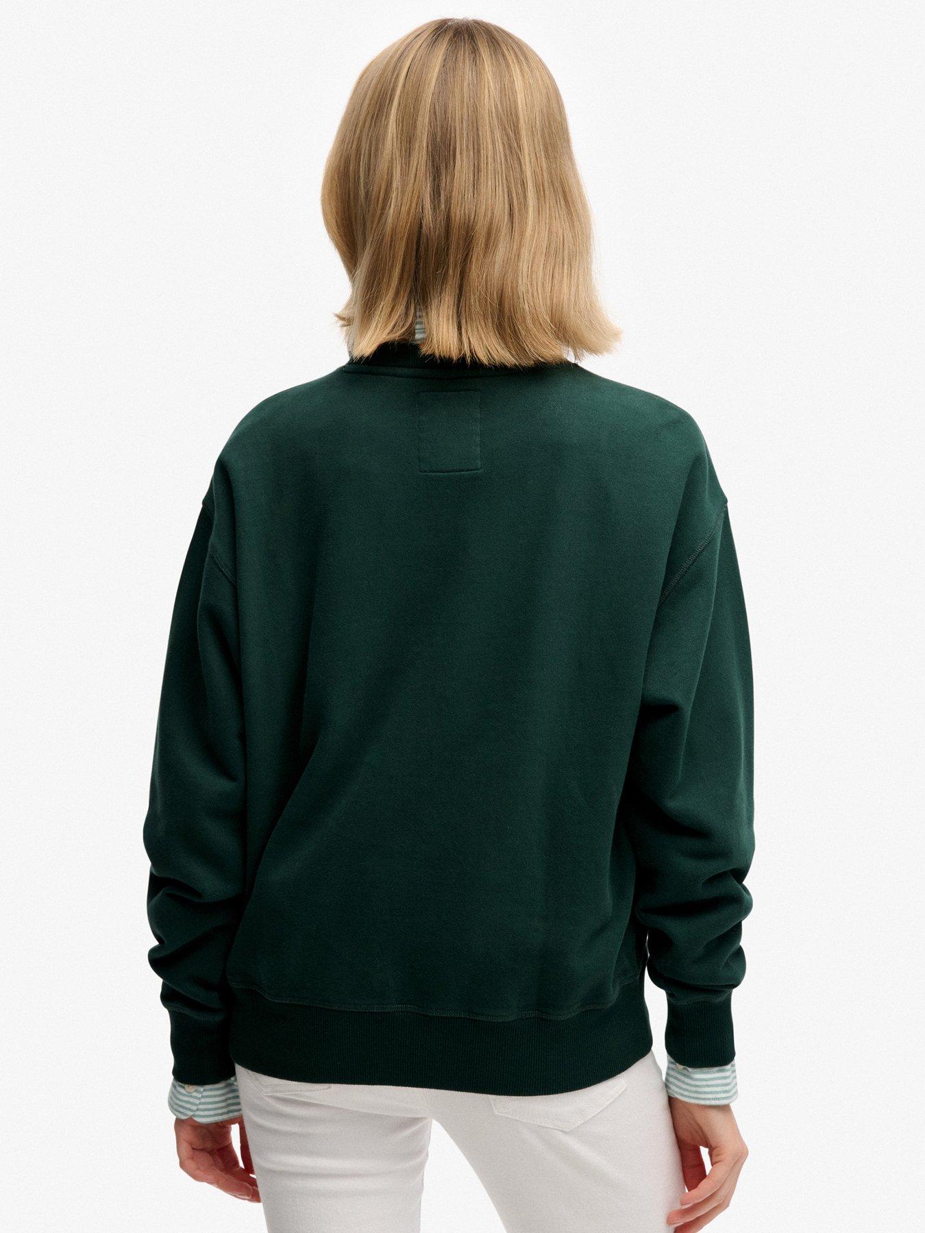 superdry-crest-loose-crew-sweatshirt-greenstillFront