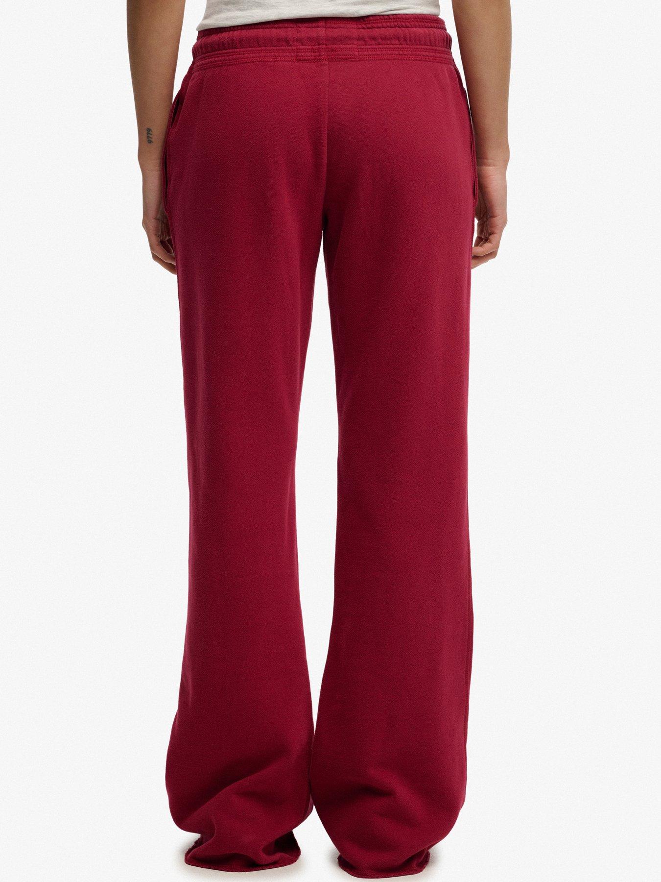 Image 2 of 6 of Superdry Athletic Low Rise Flare Jogger - Red
