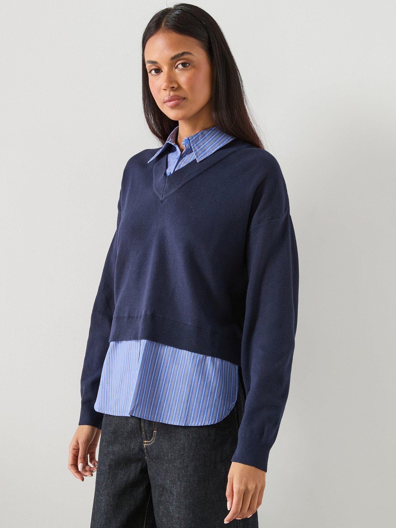 mango-combined-shirt-jumper-bluefront