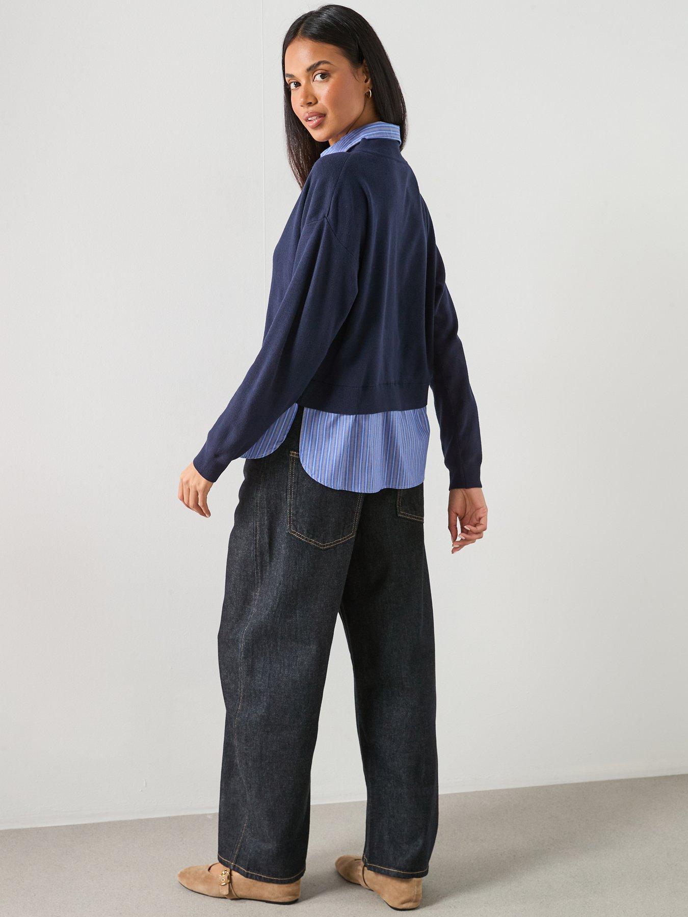 mango-combined-shirt-jumper-bluestillFront