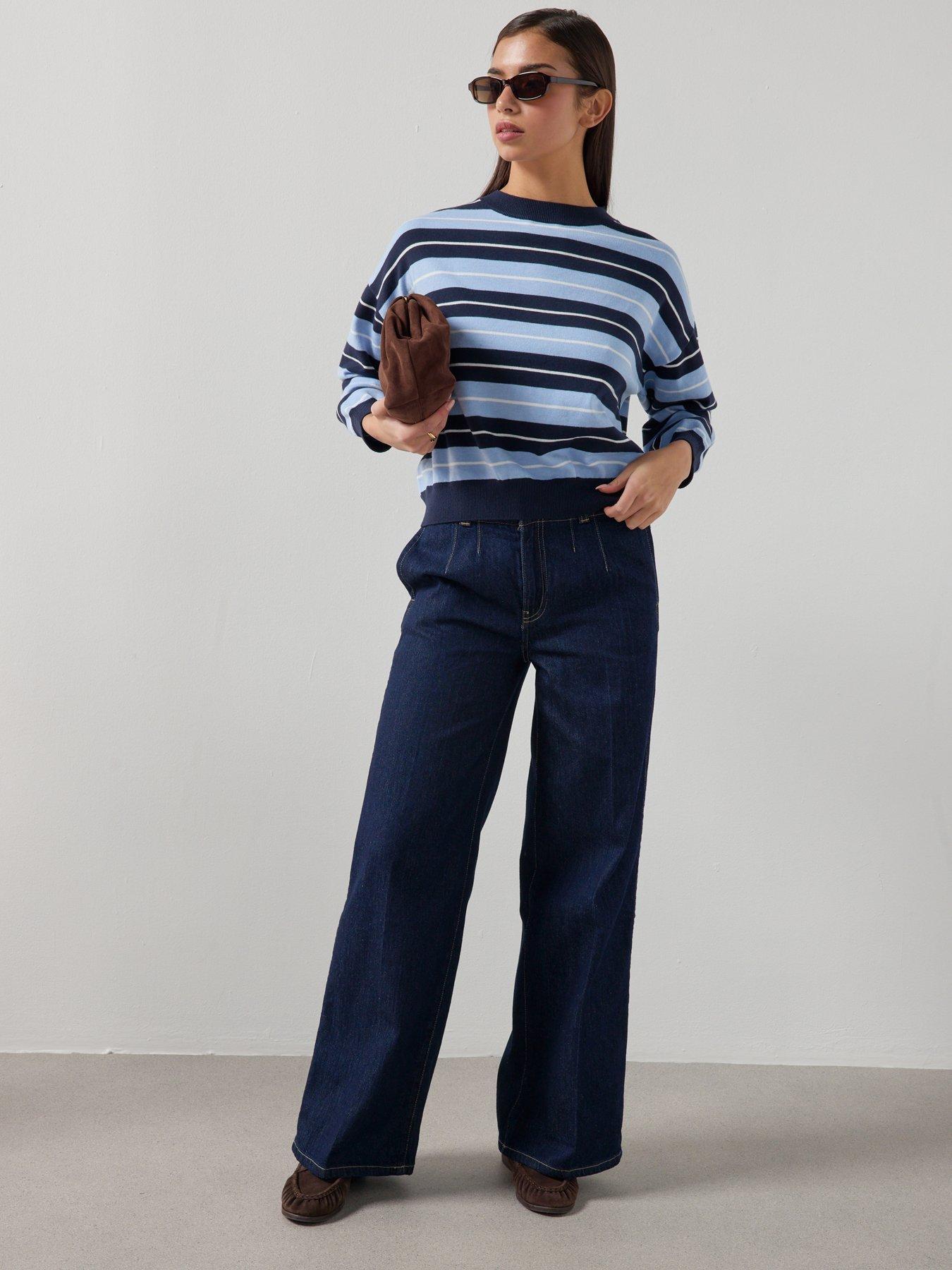 mango-knit-striped-sweater-blueback