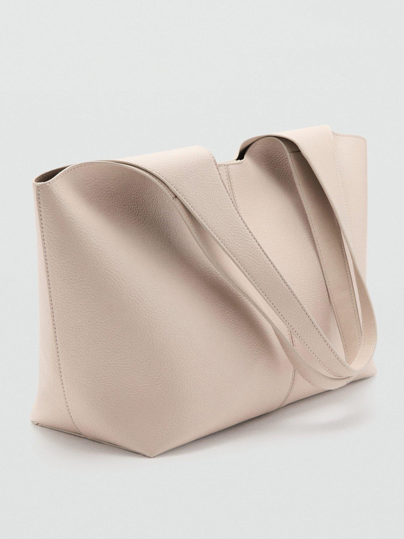 mango-large-shopper-bag-creamstillFront