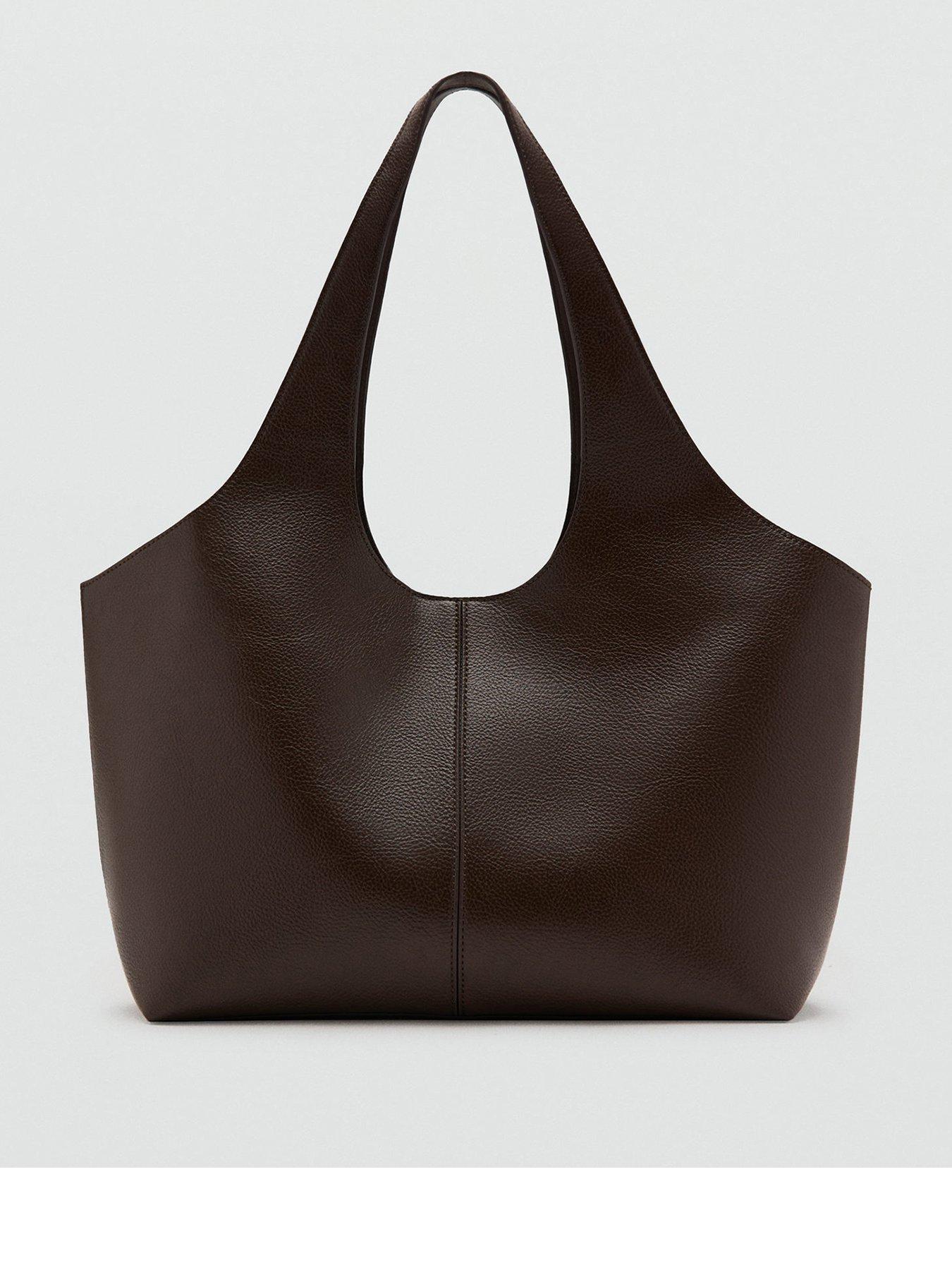 Mango Large Shopper Bag - Brown