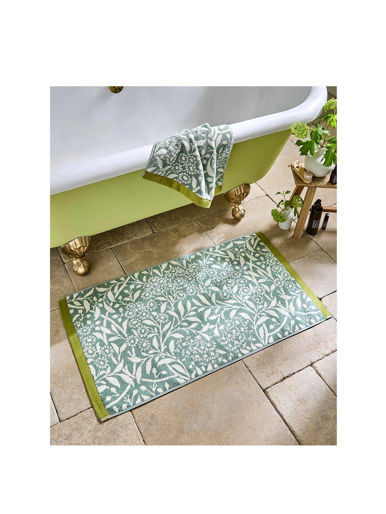 Image 2 of 3 of William Morris at Home Michaelmas Daisy 100% Cotton 50x90cm Bath Mat