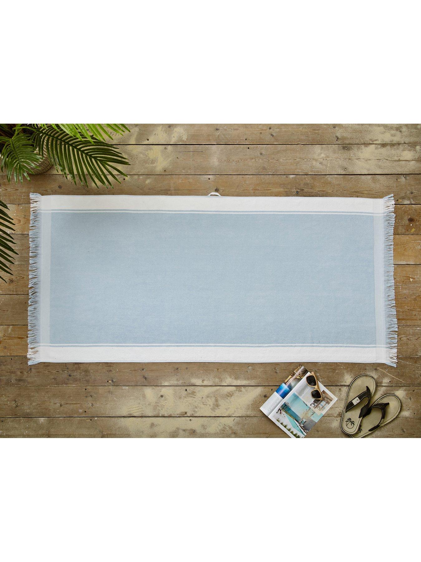 Deyongs Lyndon Shoreline Stripe Beach Towel Stone