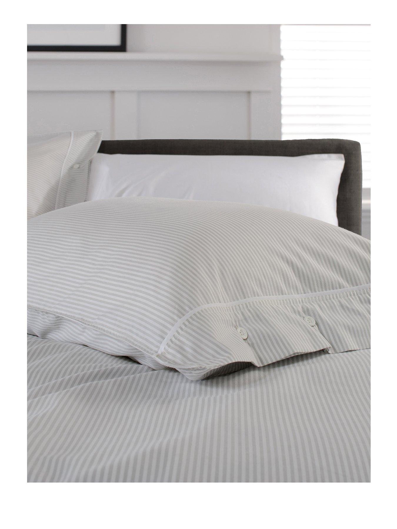 Image 2 of 5 of The Lyndon Co Southport Duvet Set Grey/ White