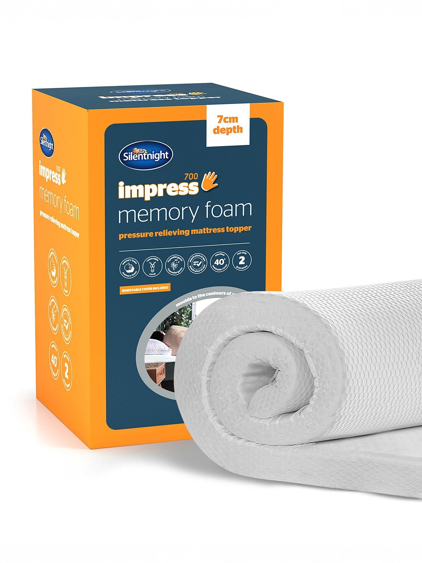 Silentnight Silentnight Impress Memory Foam 7cm Mattress Topper - Small Double