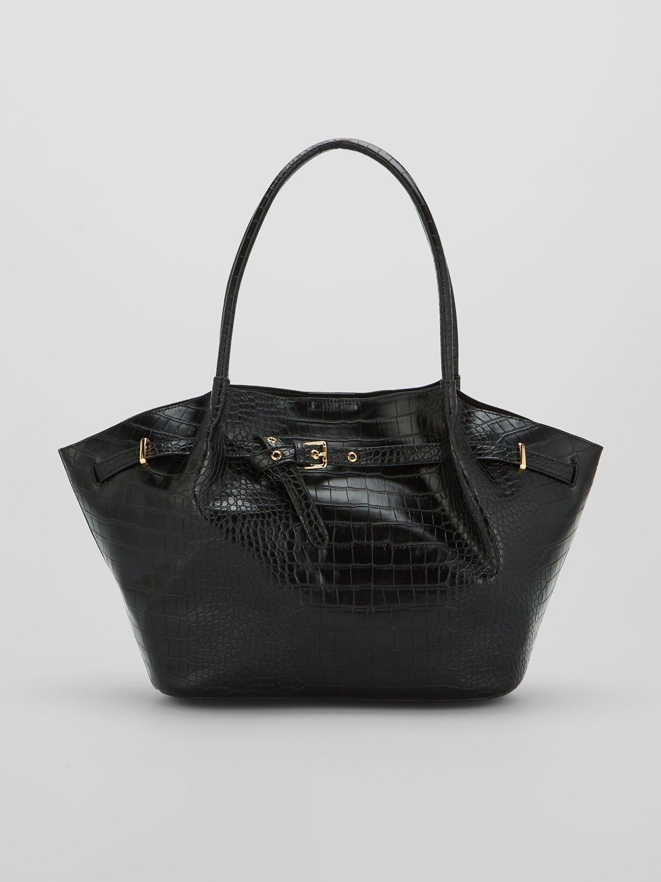 The Very Collection Belt Trim Winged Tote Bag