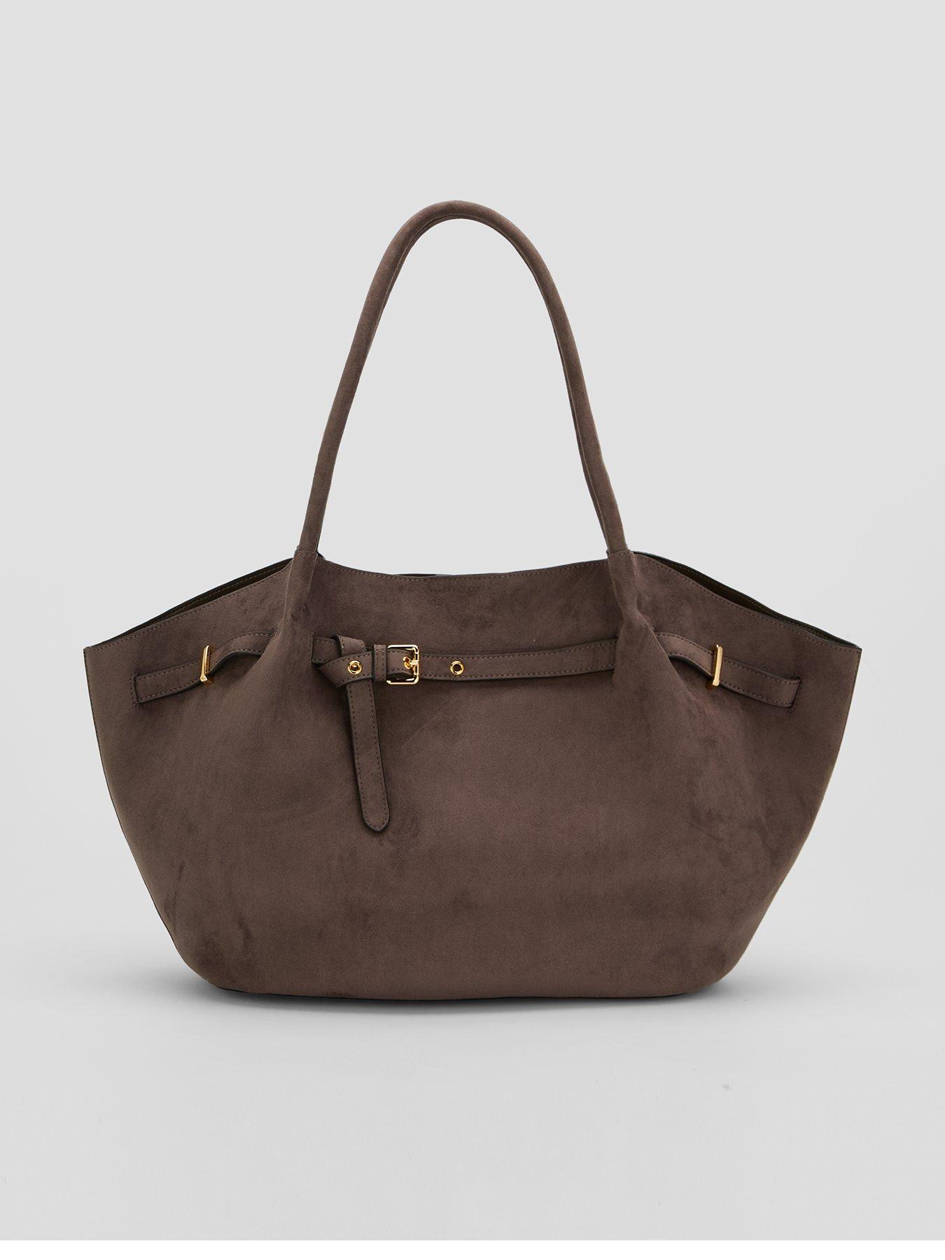 The Very Collection Belt Trim Winged Tote Bag