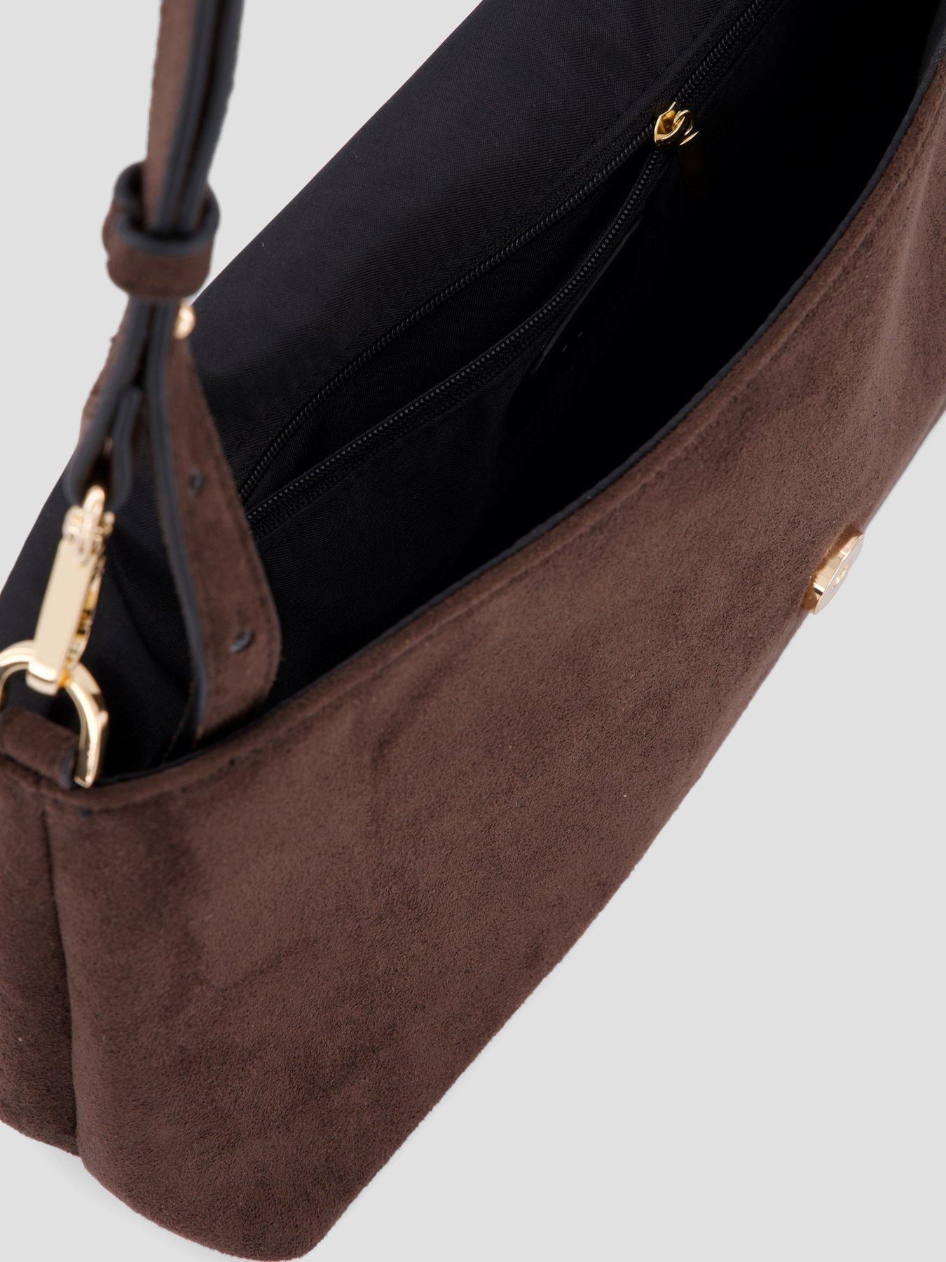 Image 3 of 6 of The Very Collection Fold Over Clutch Bag - Brown