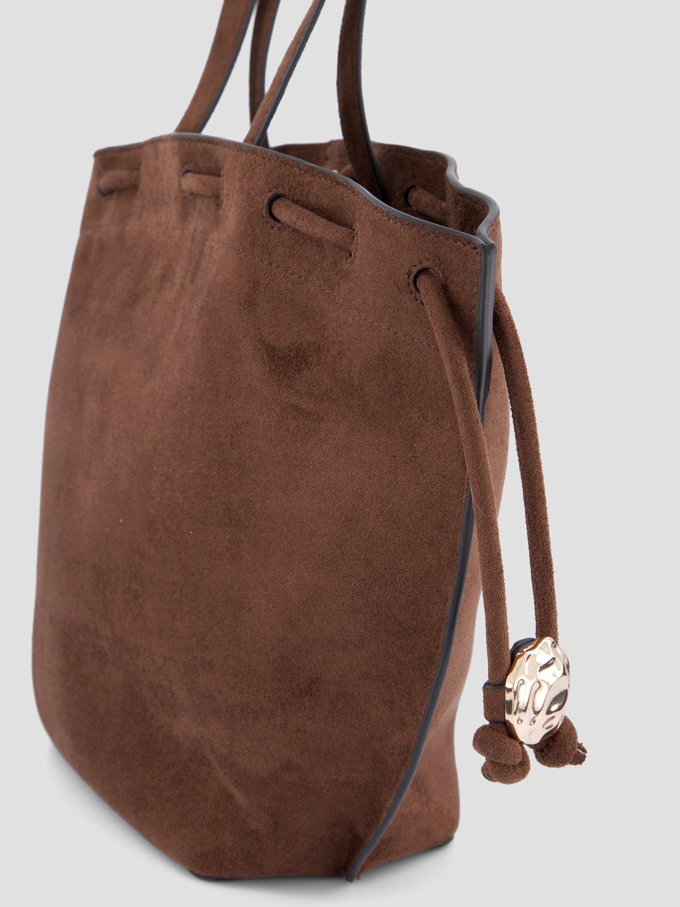 Image 4 of 6 of The Very Collection Drawstring Bag - Brown