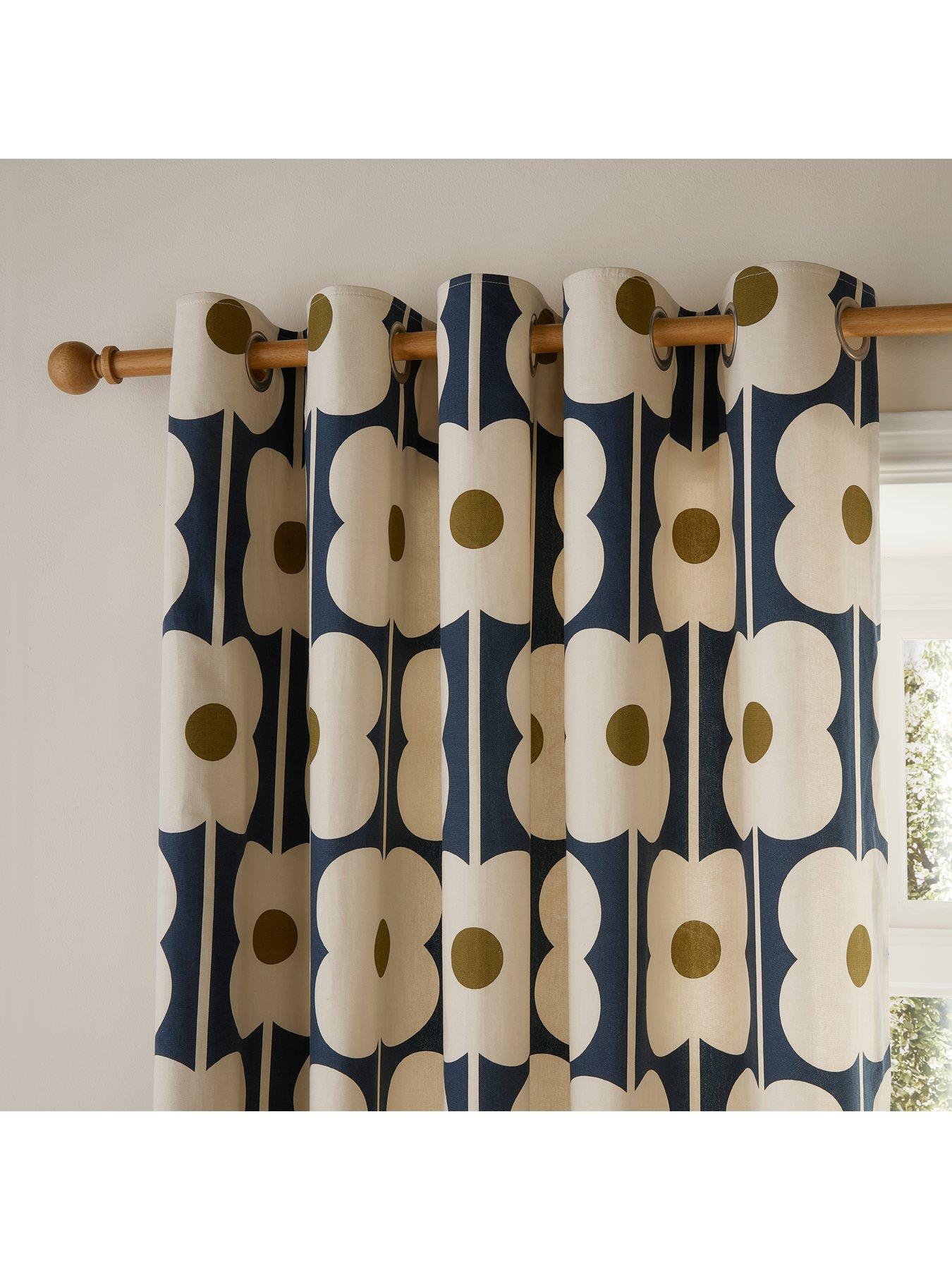 orla-kiely-abacus-flower-lined-eyelet-curtains-navystillFront