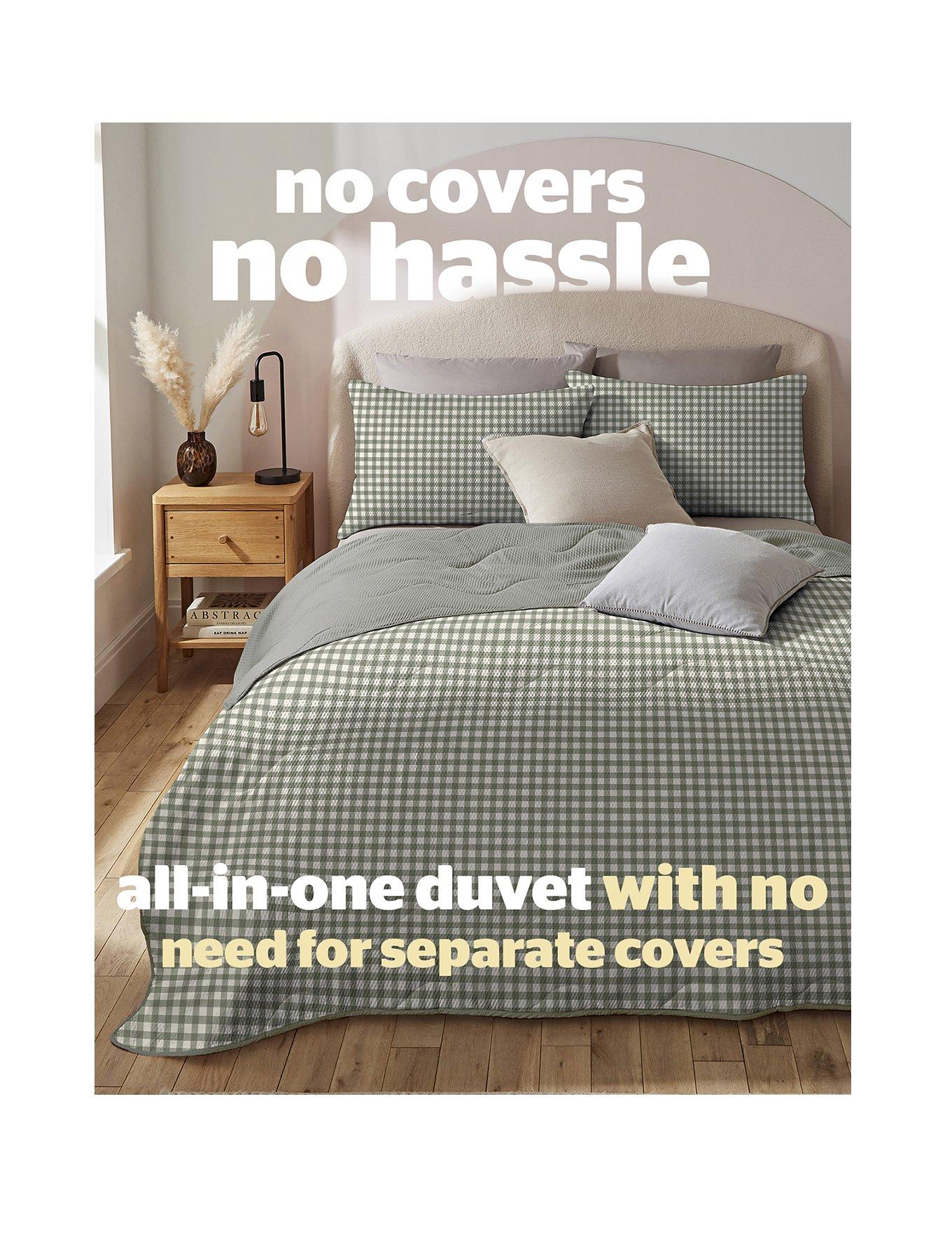 silentnight-coverless-duvet-45-tog-sage-ginghamstillFront
