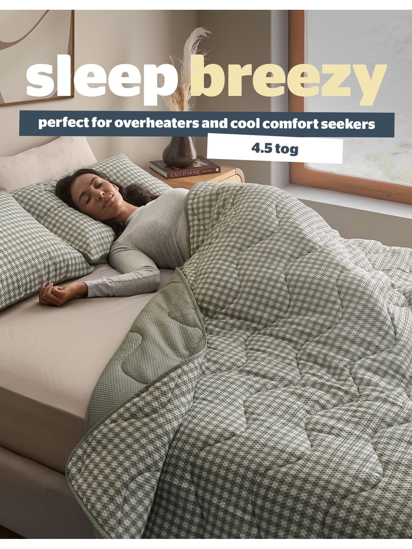 silentnight-coverless-duvet-45-tog-sage-ginghamoutfit
