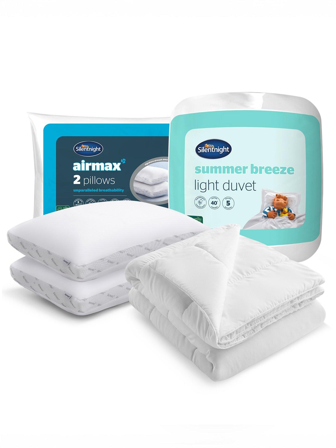 Silentnight Silentnight Summer Breeze 4.5 Tog And Airmax Pillow Pair Summer Bundle - Double