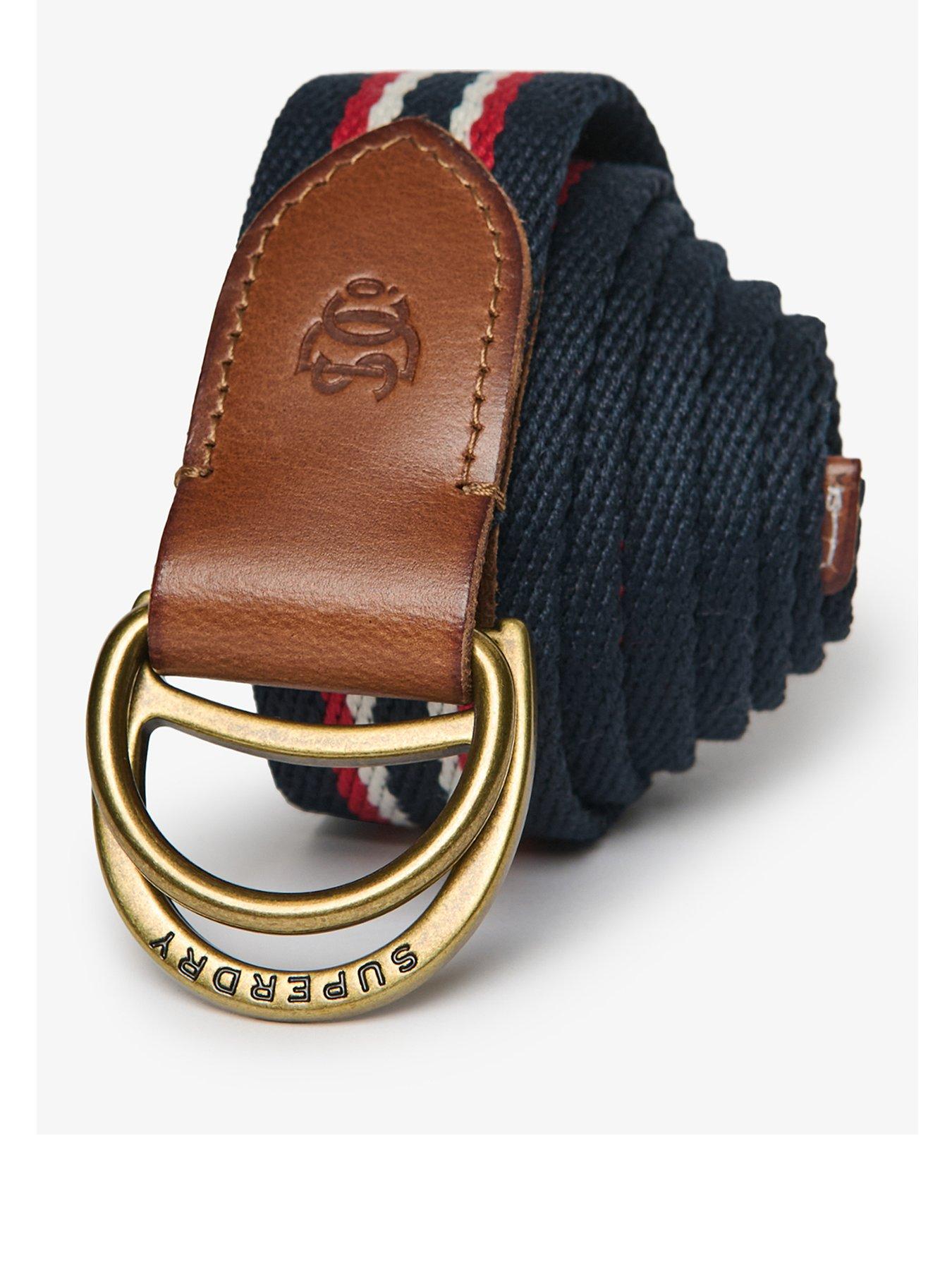Superdry Heritage Stripe Webbing Belt - Blue