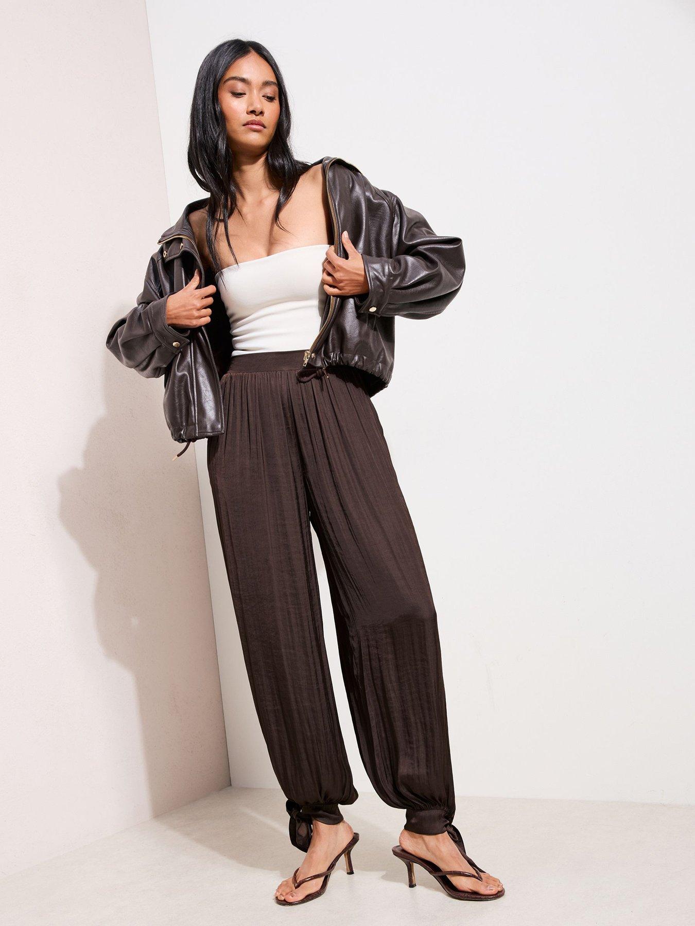 friends-like-these-satin-tie-side-balloon-trouser-brownback