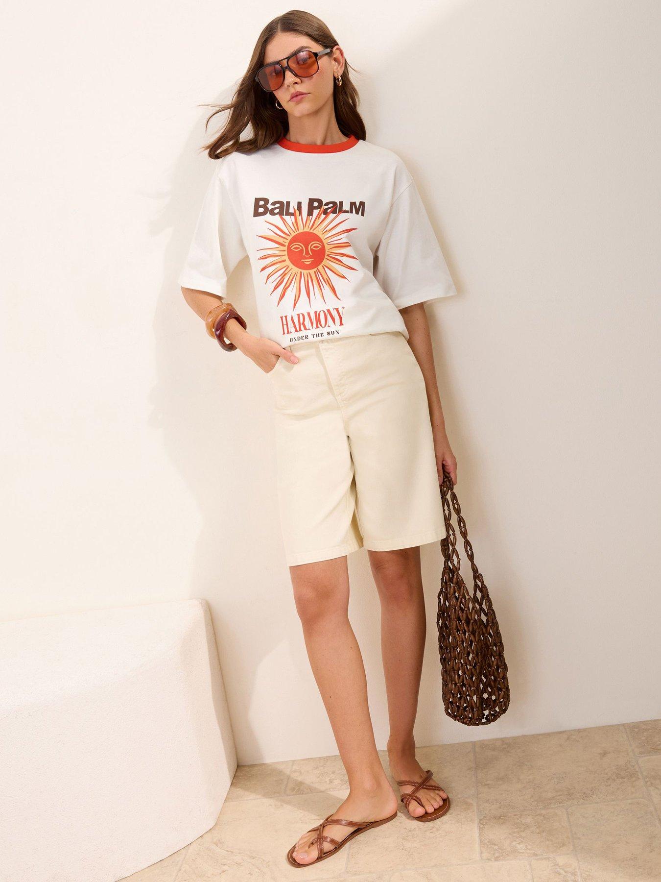 Image 2 of 4 of Friends Like These Bali Palm Logo T-Shirt - White