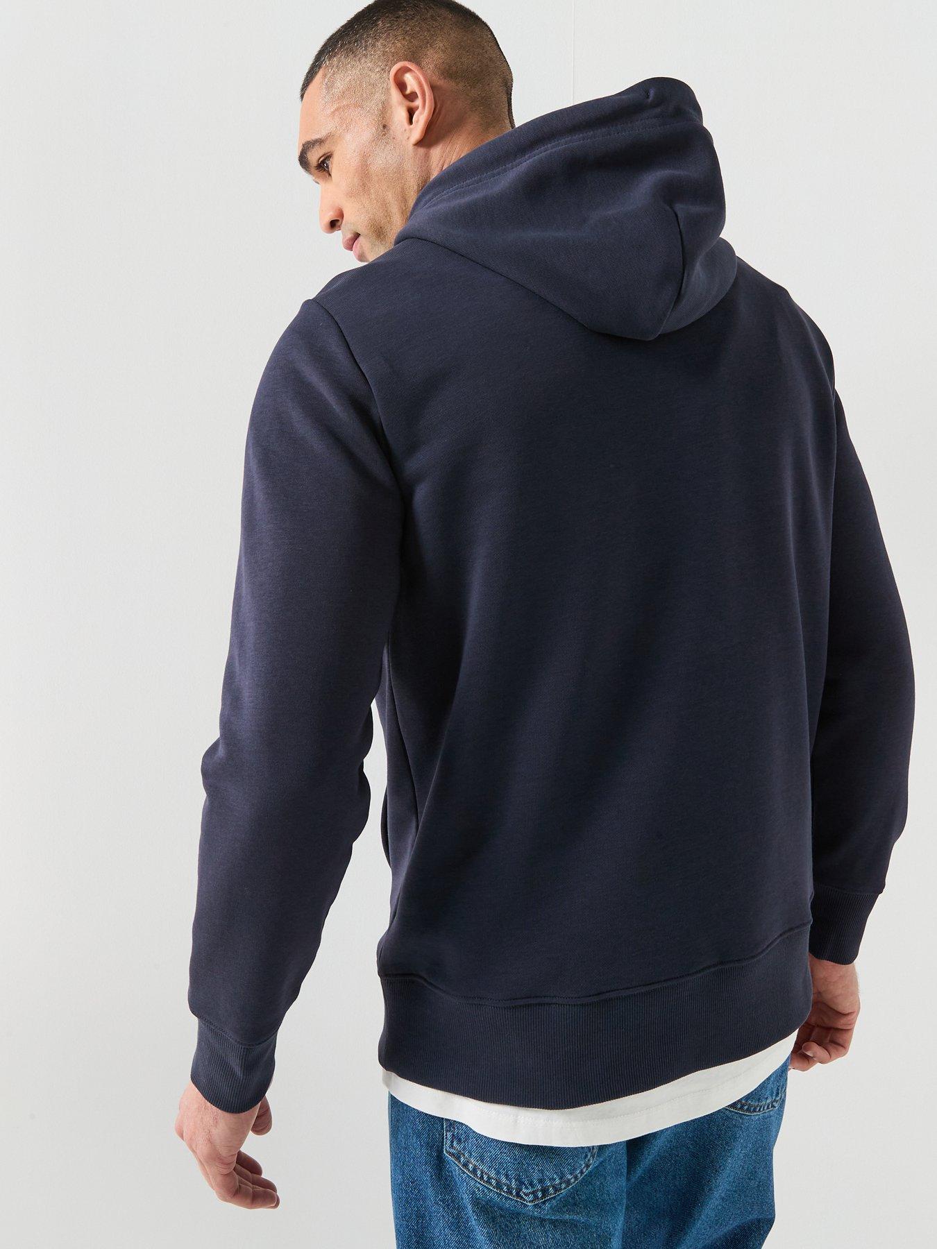 Image 2 of 5 of GANT Gant Retro Large Graphic Hoodie - Navy